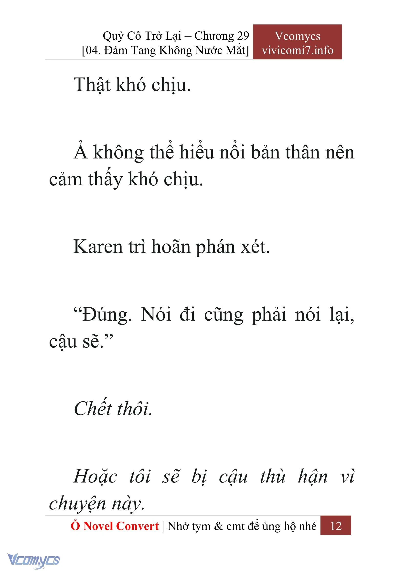 [Novel] Quý Cô Trở Lại Chapter  29 - 14