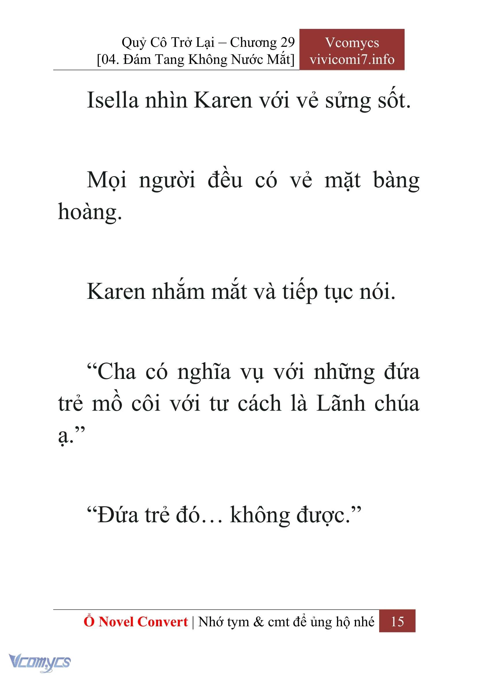 [Novel] Quý Cô Trở Lại Chapter  29 - 17
