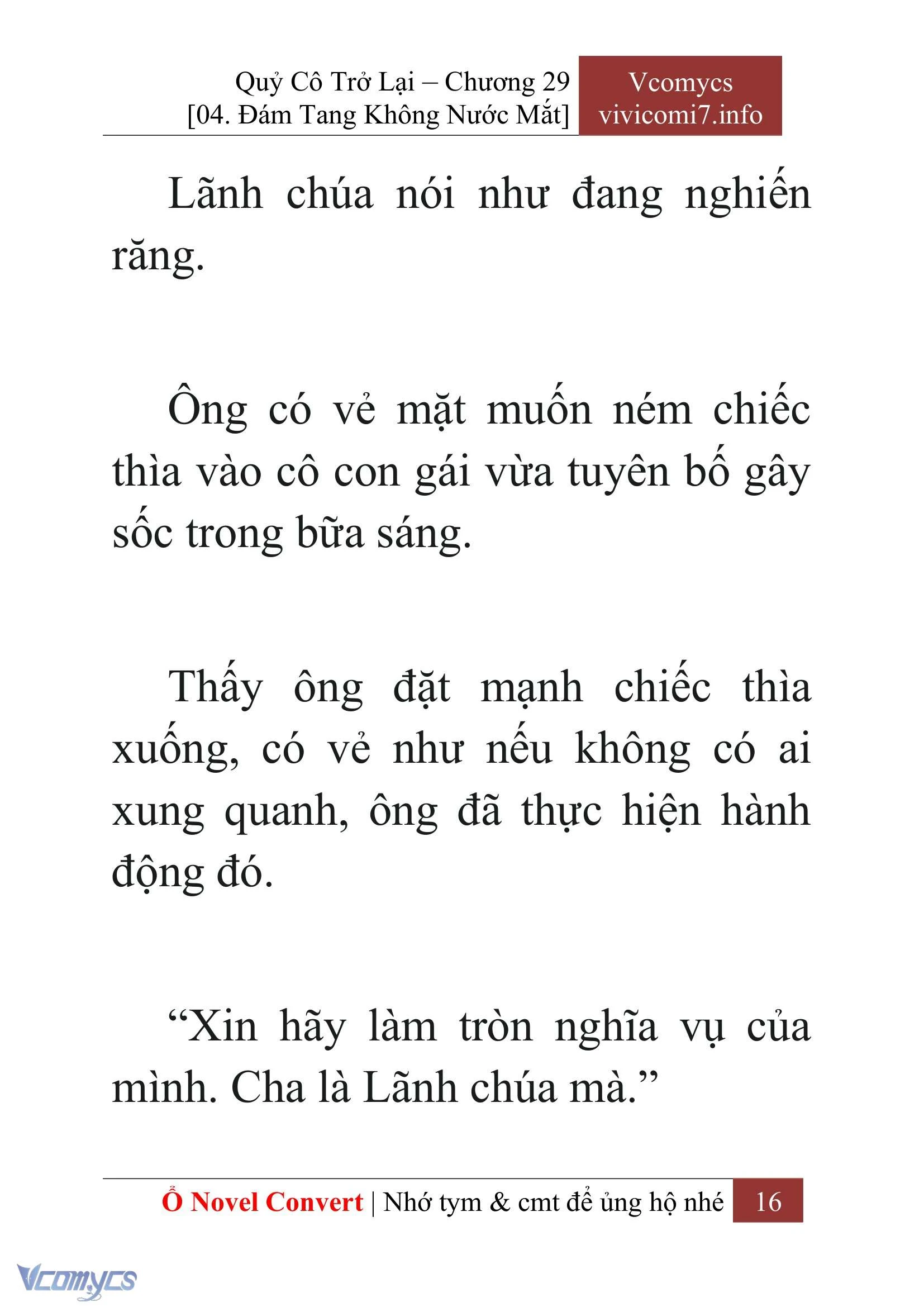 [Novel] Quý Cô Trở Lại Chapter  29 - 18