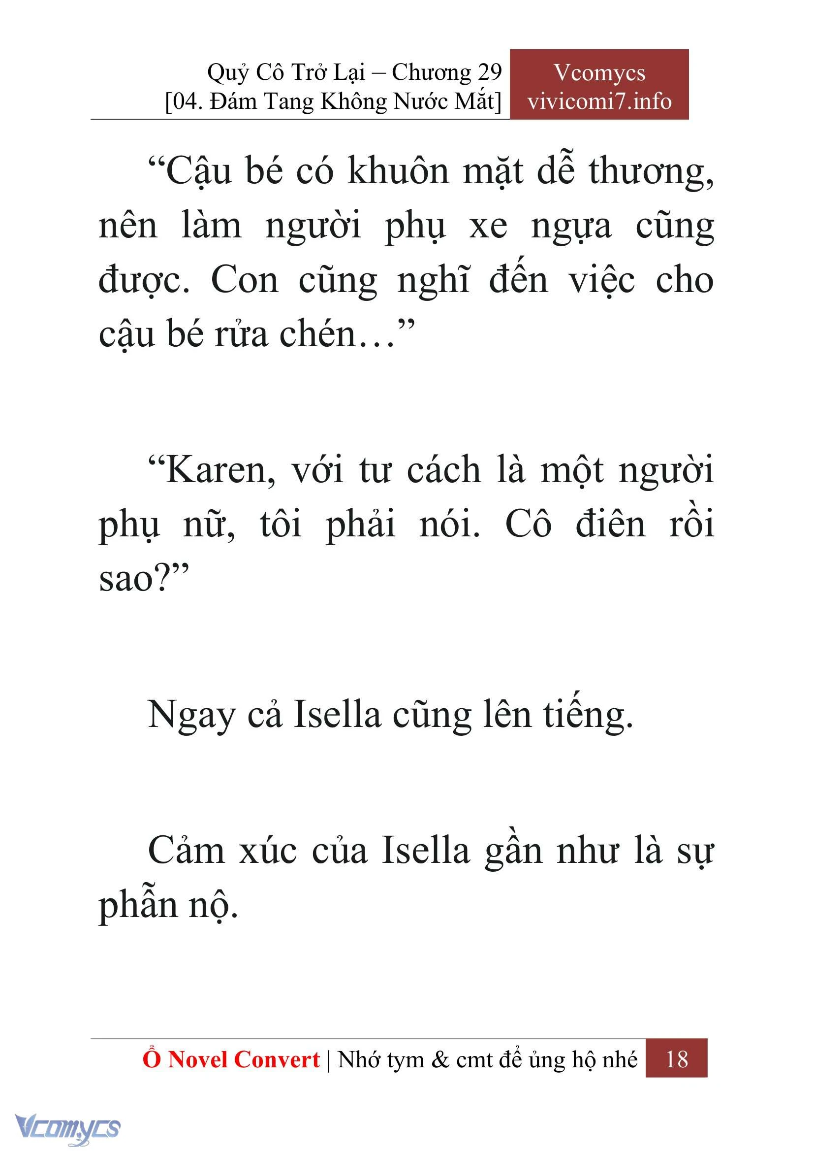 [Novel] Quý Cô Trở Lại Chapter  29 - 20