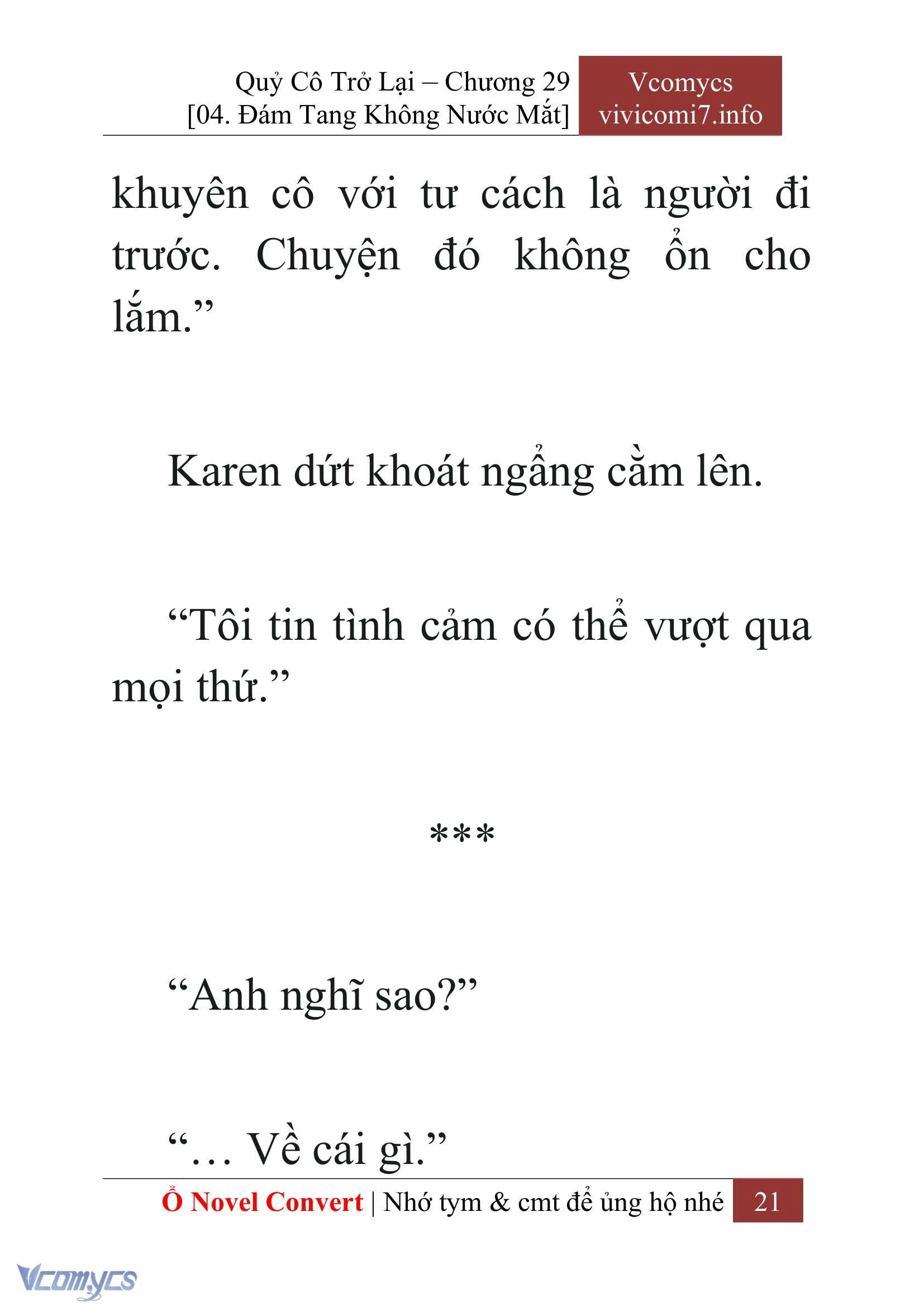 [Novel] Quý Cô Trở Lại Chapter  29 - 23