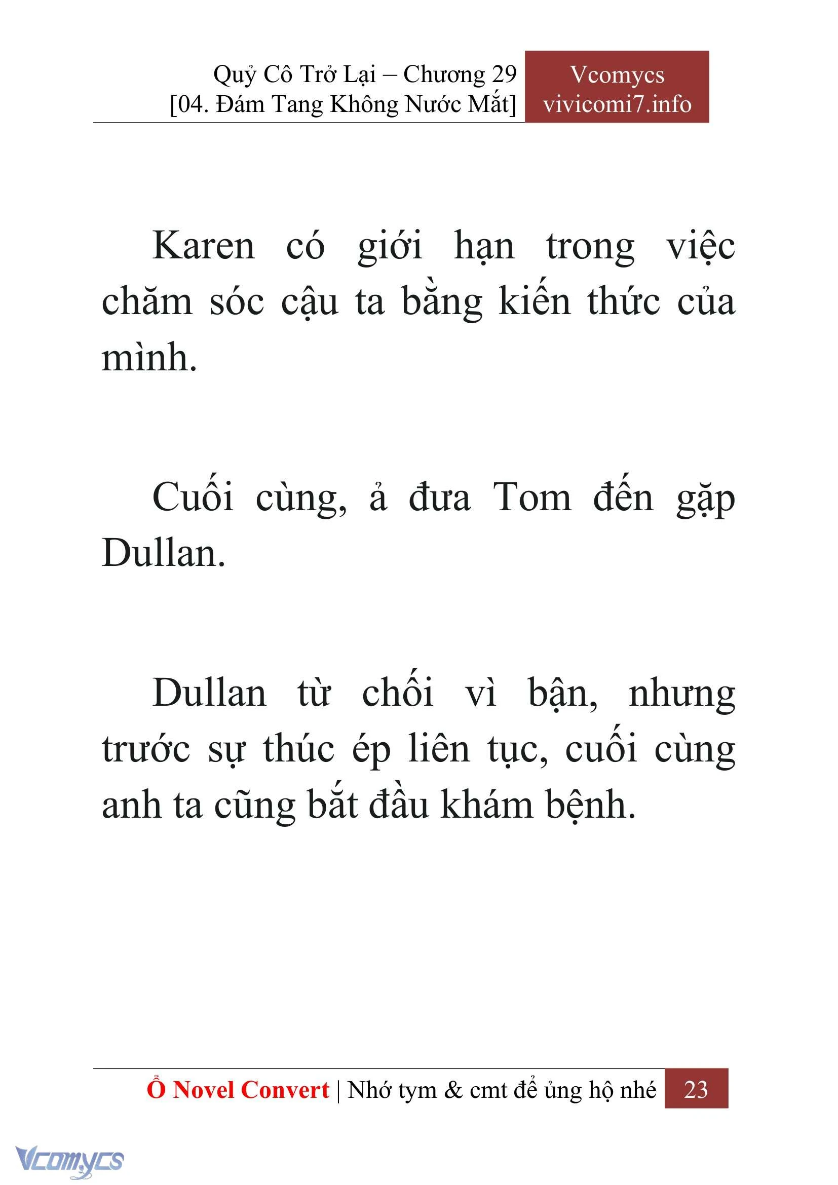 [Novel] Quý Cô Trở Lại Chapter  29 - 25