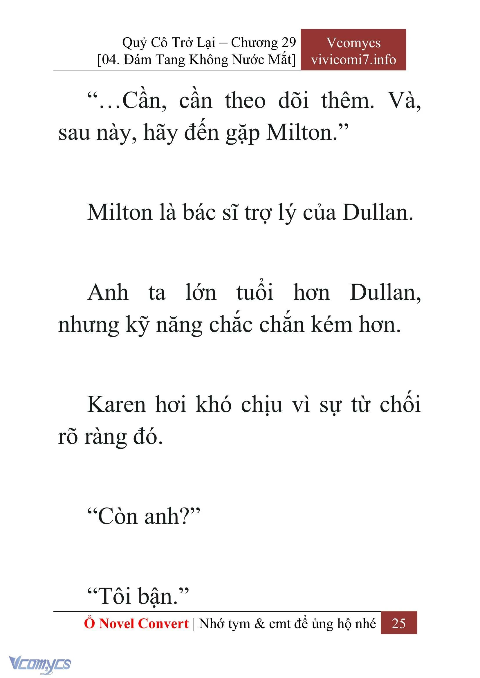 [Novel] Quý Cô Trở Lại Chapter  29 - 27