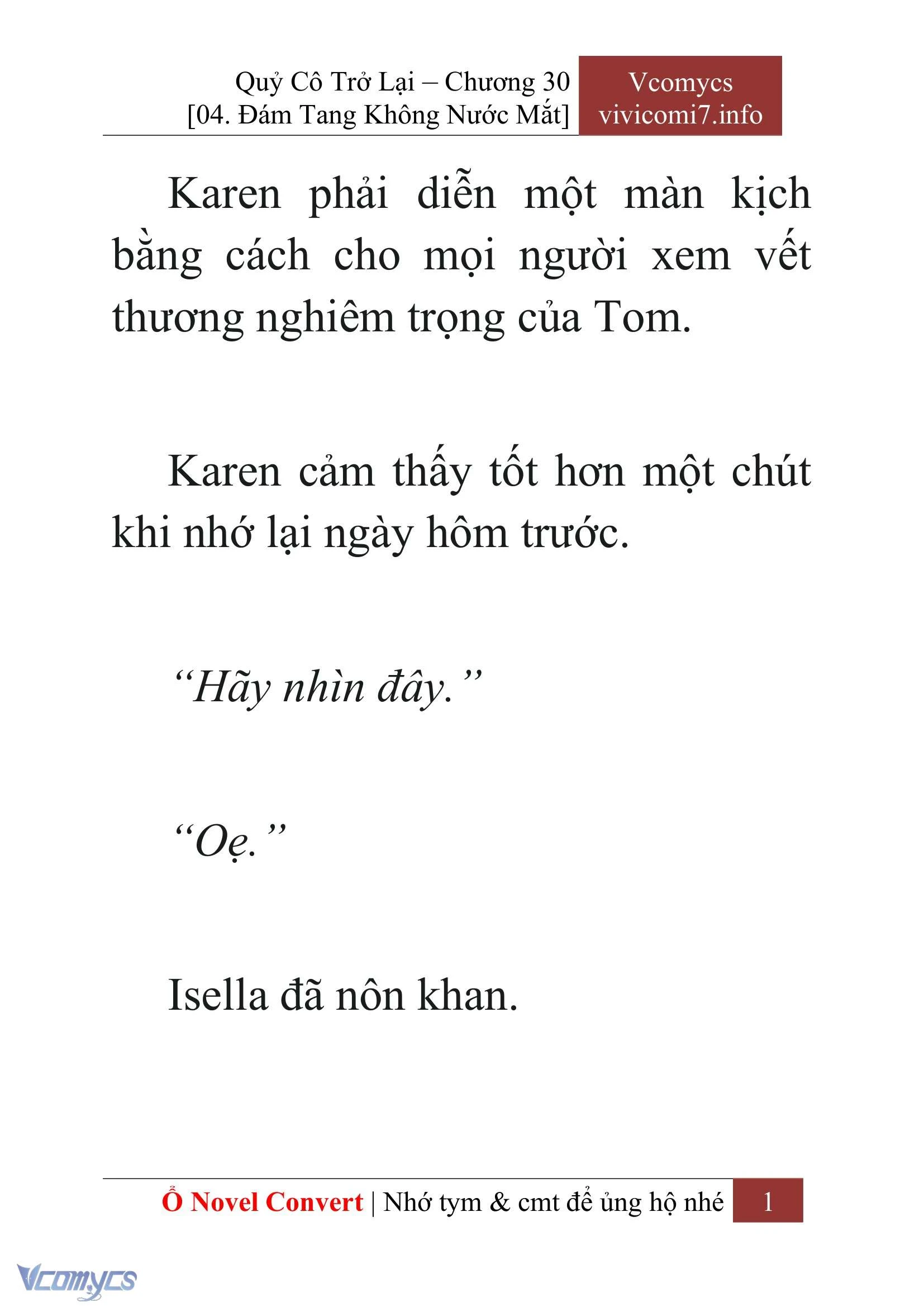 [Novel] Quý Cô Trở Lại Chapter  30 - 3