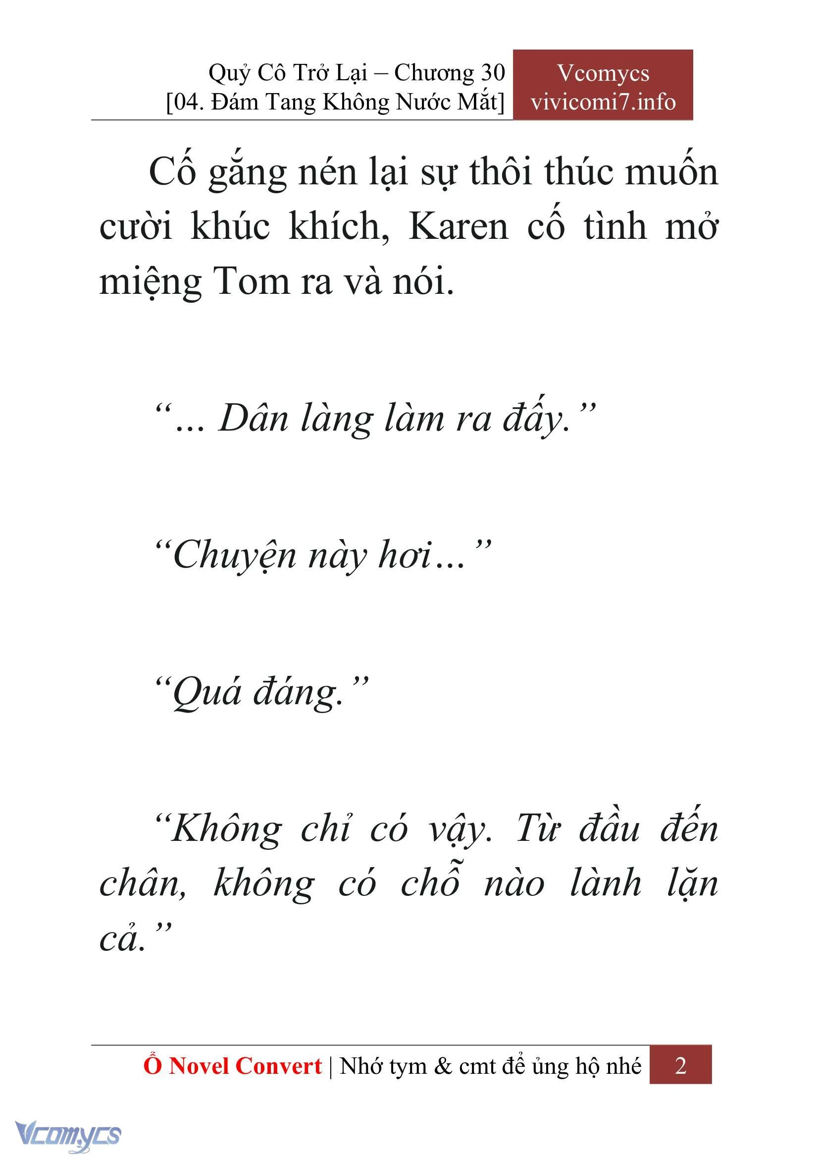 [Novel] Quý Cô Trở Lại Chapter  30 - 4