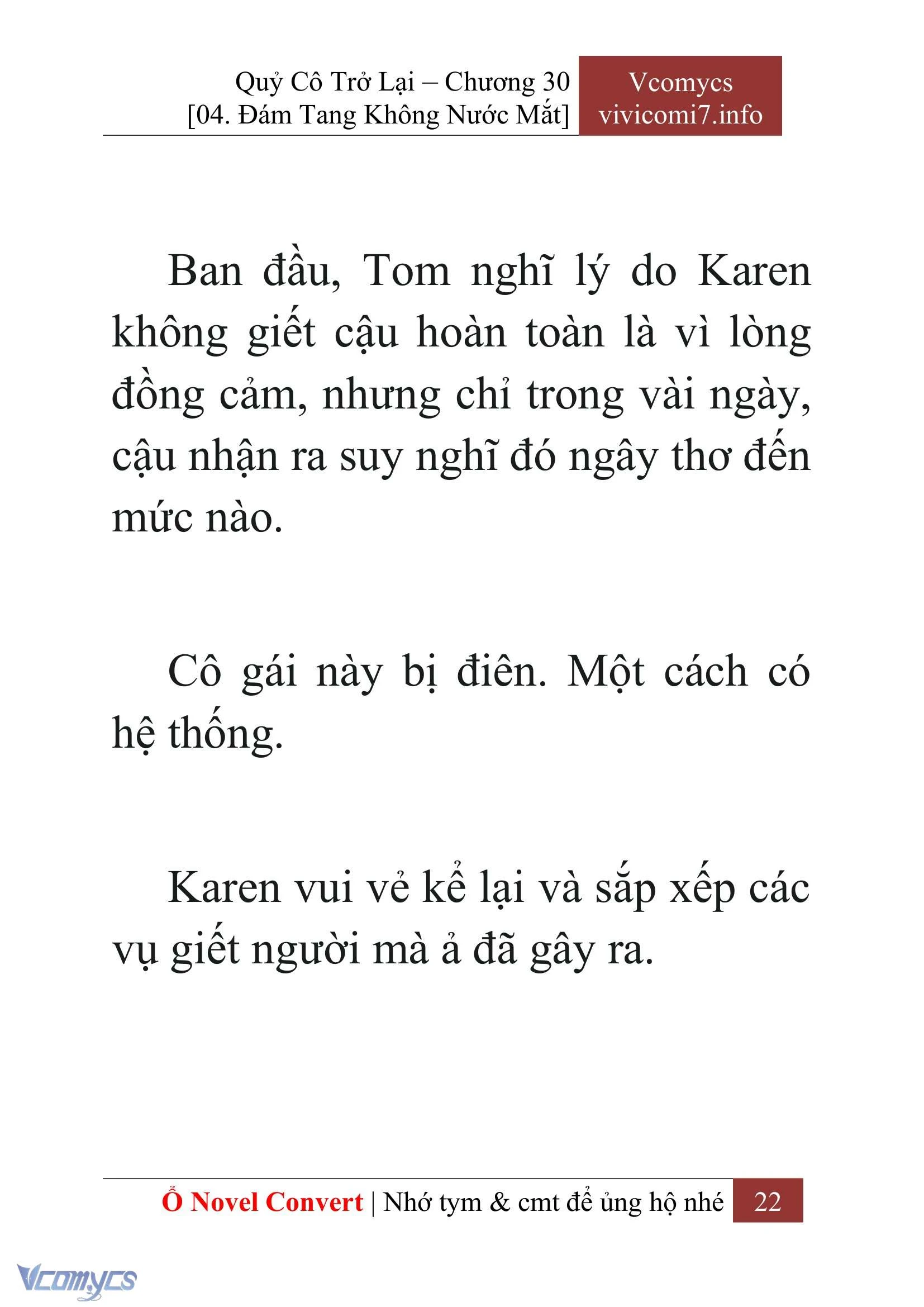 [Novel] Quý Cô Trở Lại Chapter  30 - 24