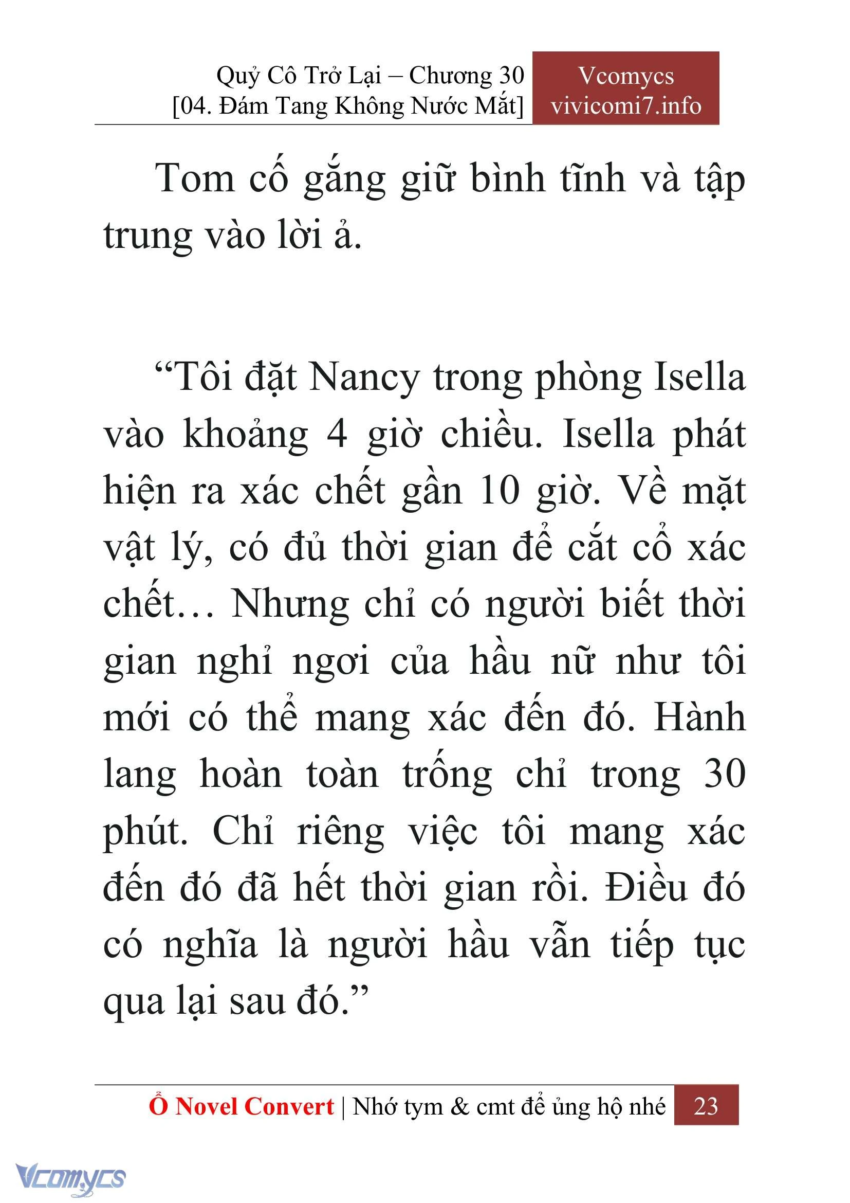[Novel] Quý Cô Trở Lại Chapter  30 - 25