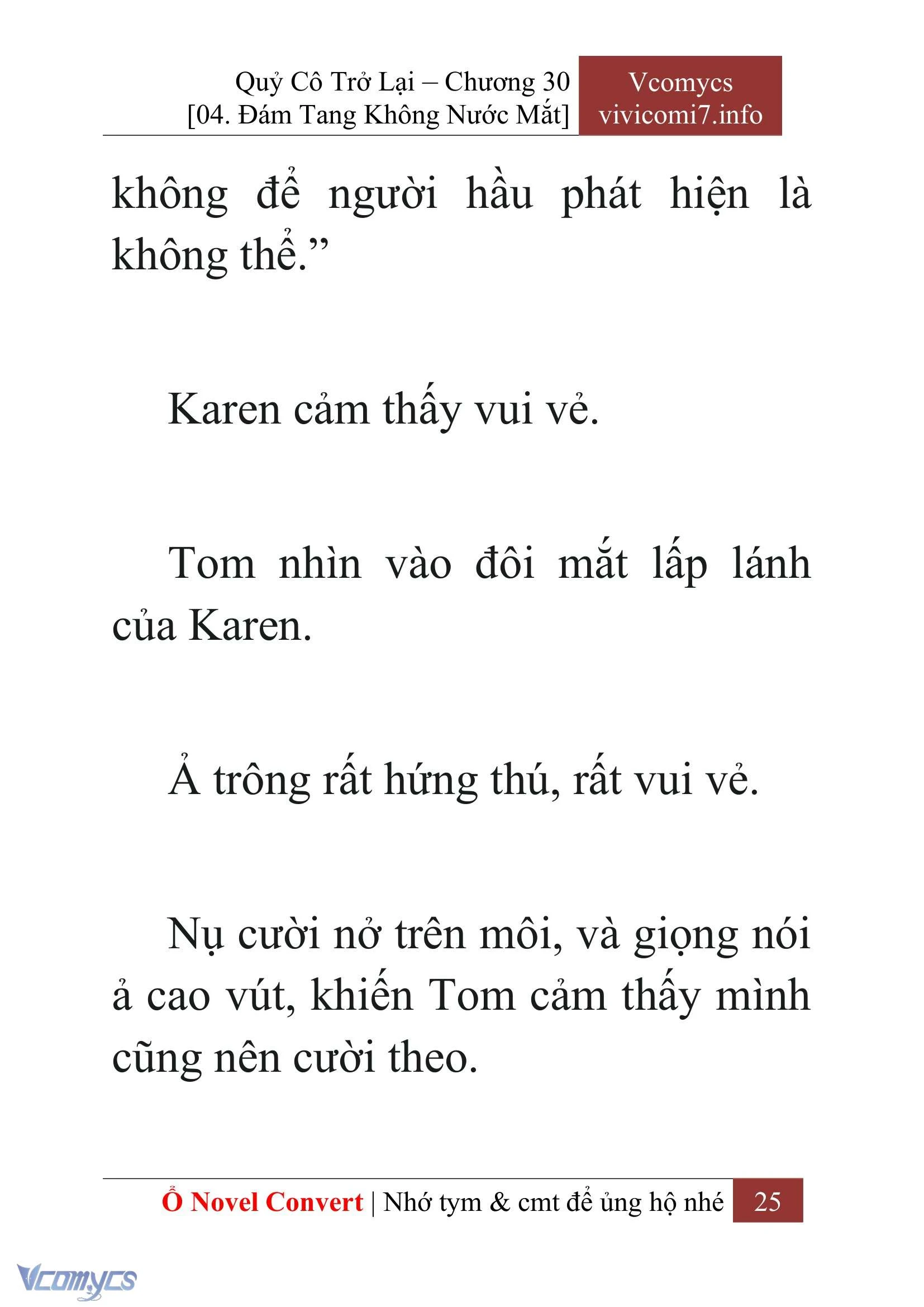 [Novel] Quý Cô Trở Lại Chapter  30 - 27