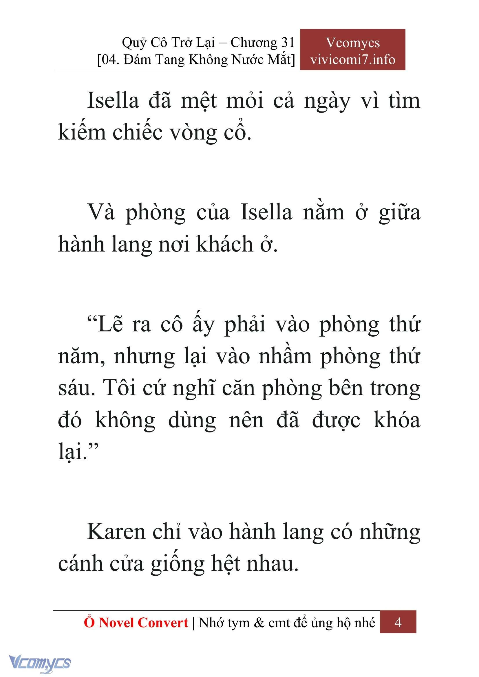[Novel] Quý Cô Trở Lại Chapter  31 - 6