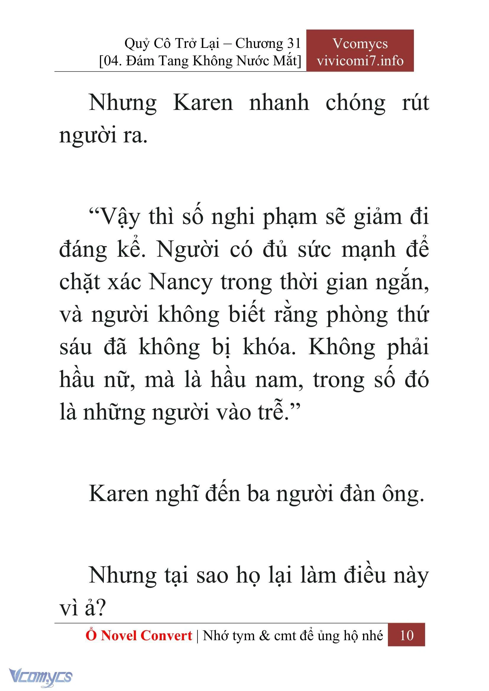 [Novel] Quý Cô Trở Lại Chapter  31 - 12