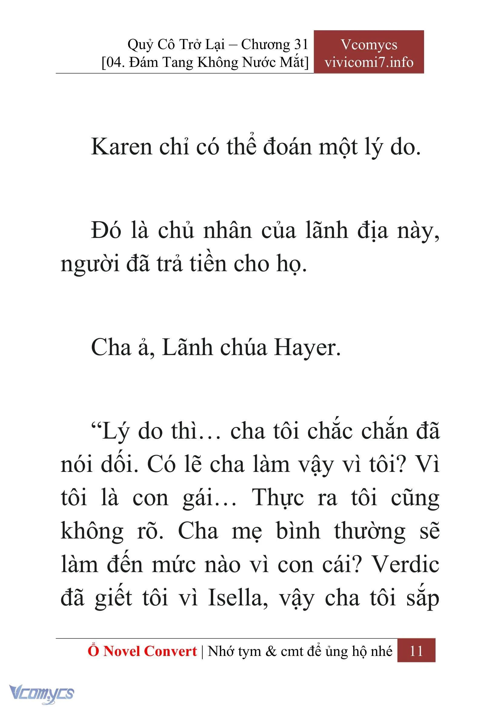 [Novel] Quý Cô Trở Lại Chapter  31 - 13