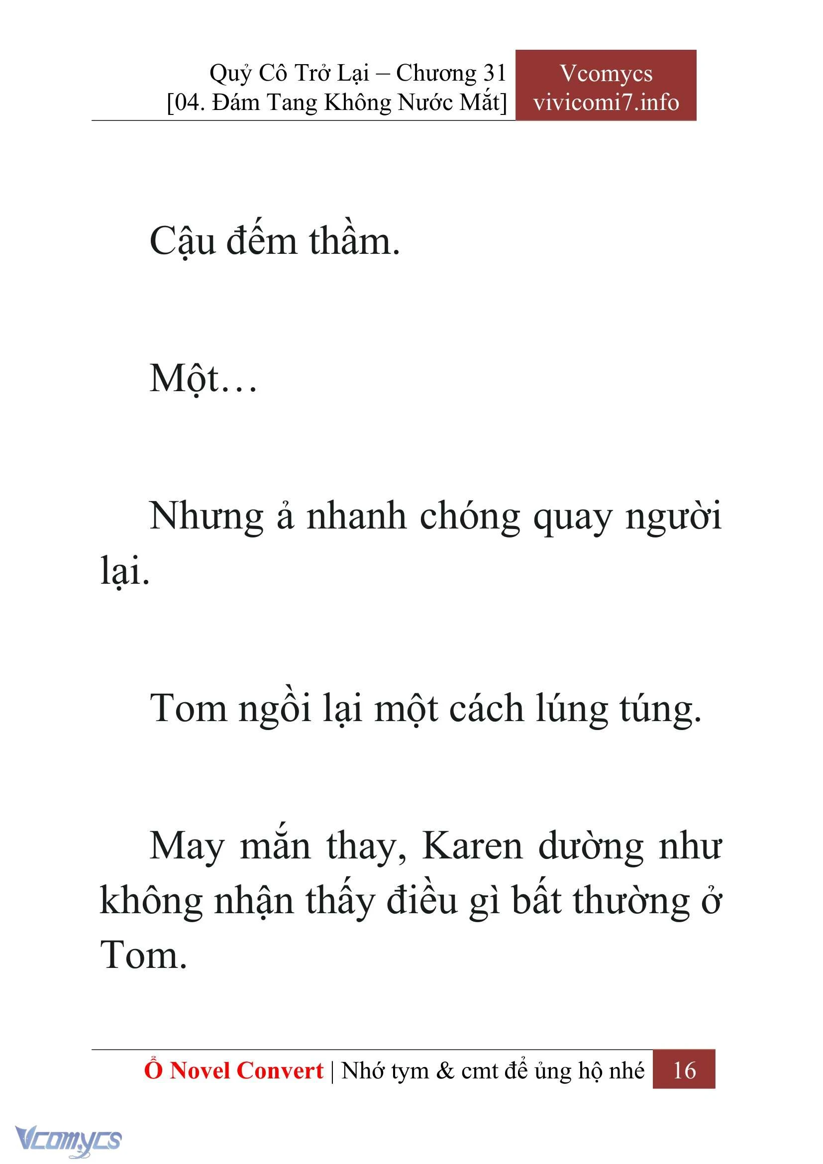 [Novel] Quý Cô Trở Lại Chapter  31 - 18