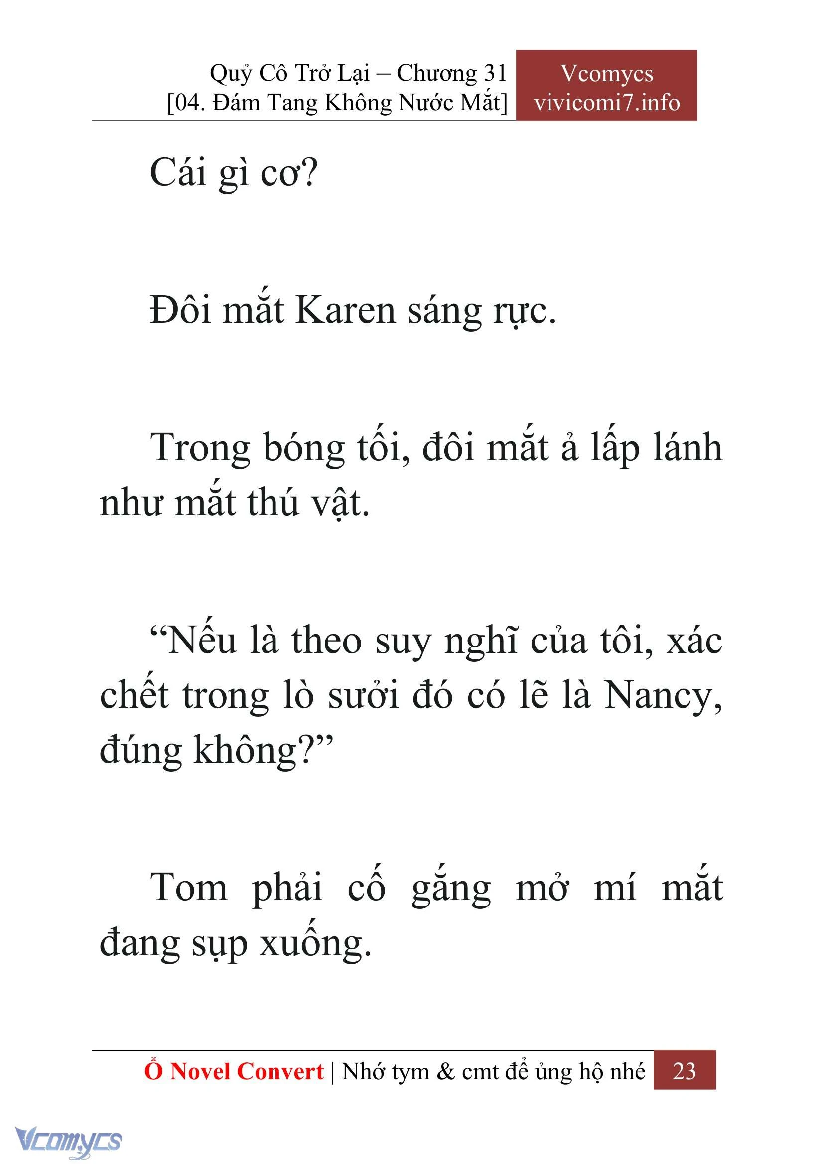 [Novel] Quý Cô Trở Lại Chapter  31 - 25