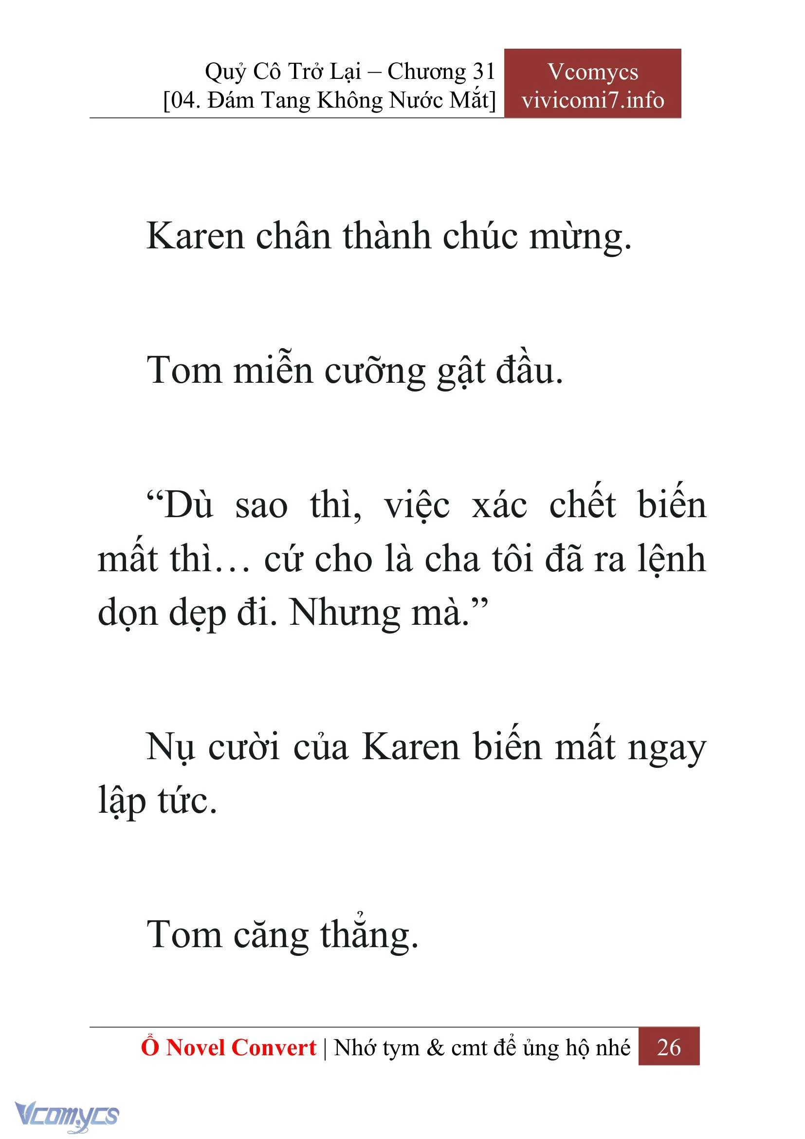 [Novel] Quý Cô Trở Lại Chapter  31 - 28