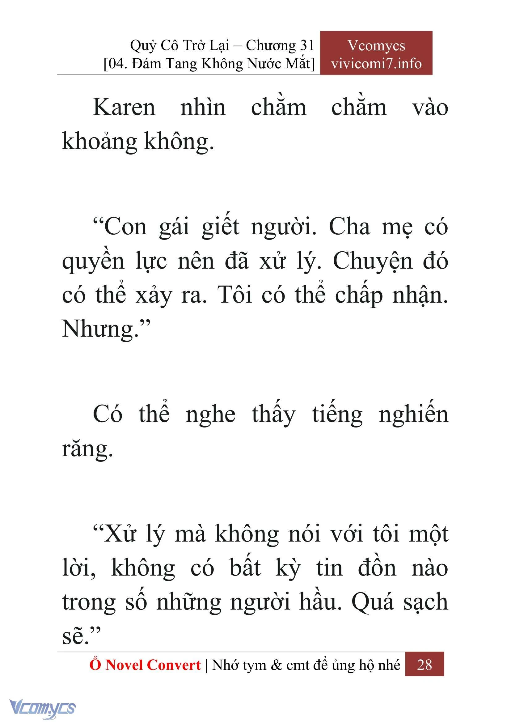 [Novel] Quý Cô Trở Lại Chapter  31 - 30