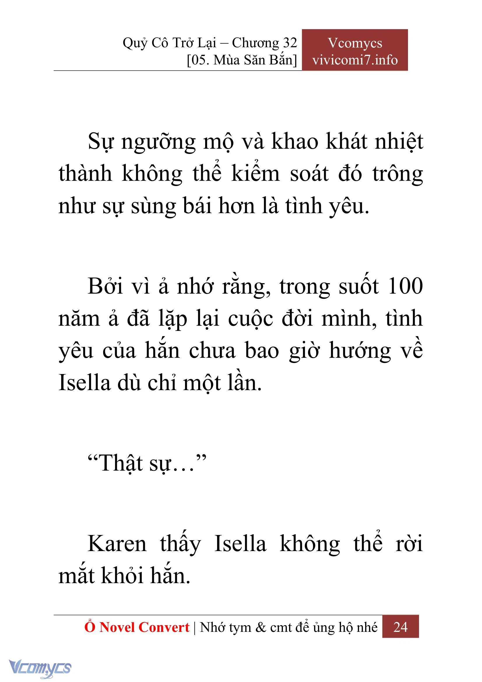 [Novel] Quý Cô Trở Lại Chapter  32 - 26