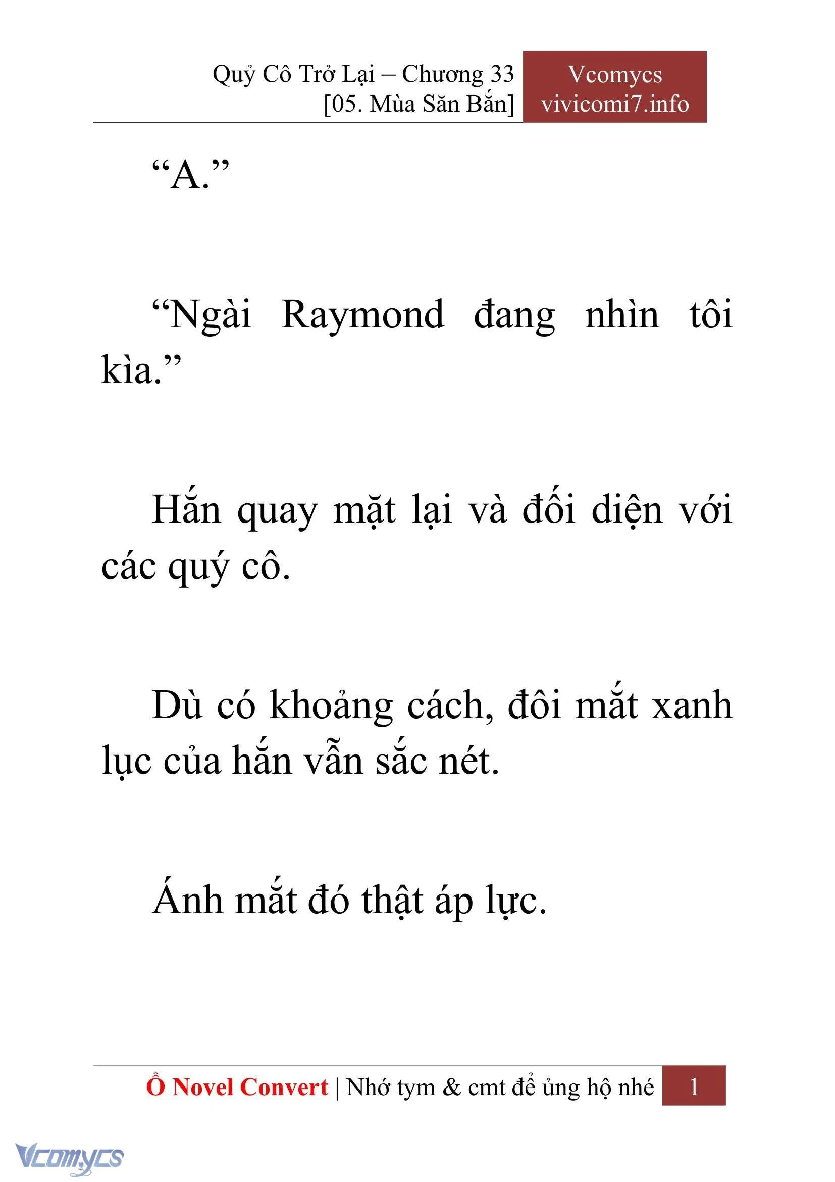 [Novel] Quý Cô Trở Lại Chapter  33 - 3