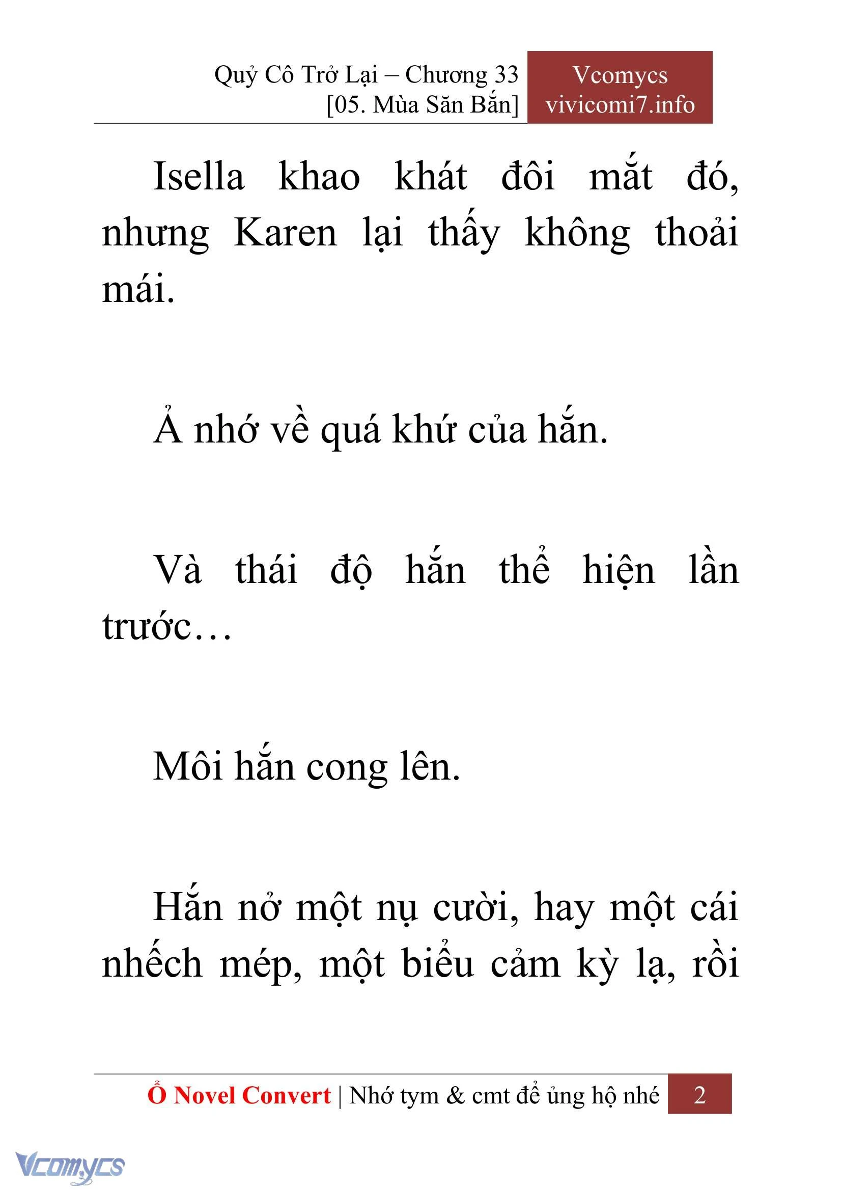 [Novel] Quý Cô Trở Lại Chapter  33 - 4