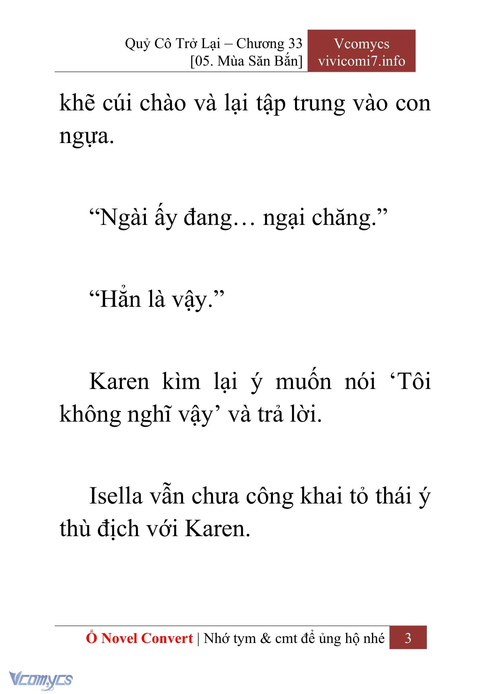 [Novel] Quý Cô Trở Lại Chapter  33 - 5
