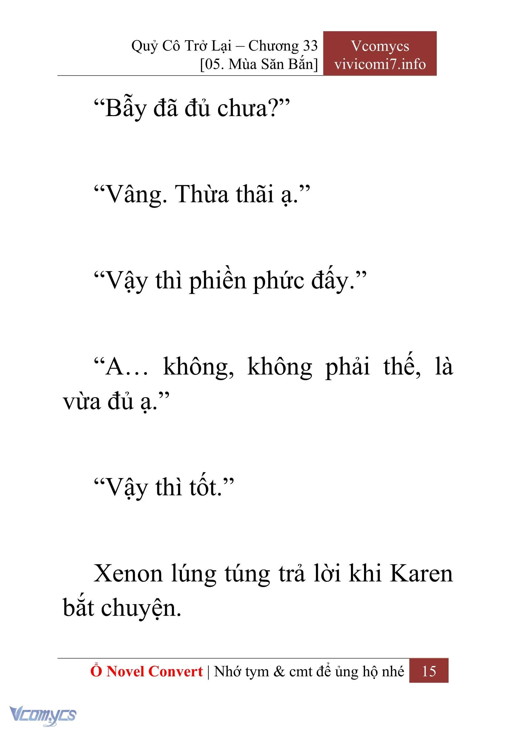[Novel] Quý Cô Trở Lại Chapter  33 - 17