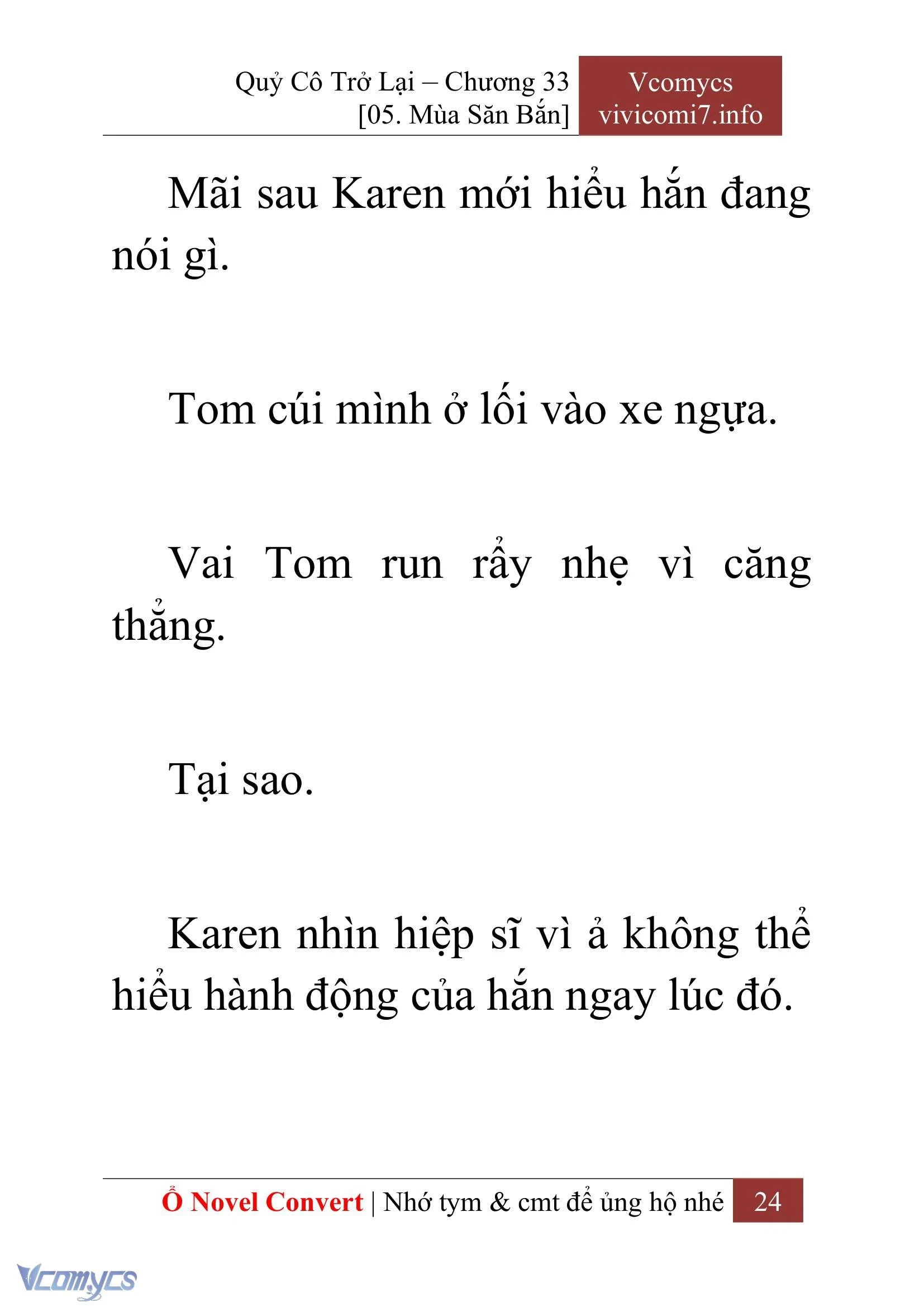 [Novel] Quý Cô Trở Lại Chapter  33 - 26