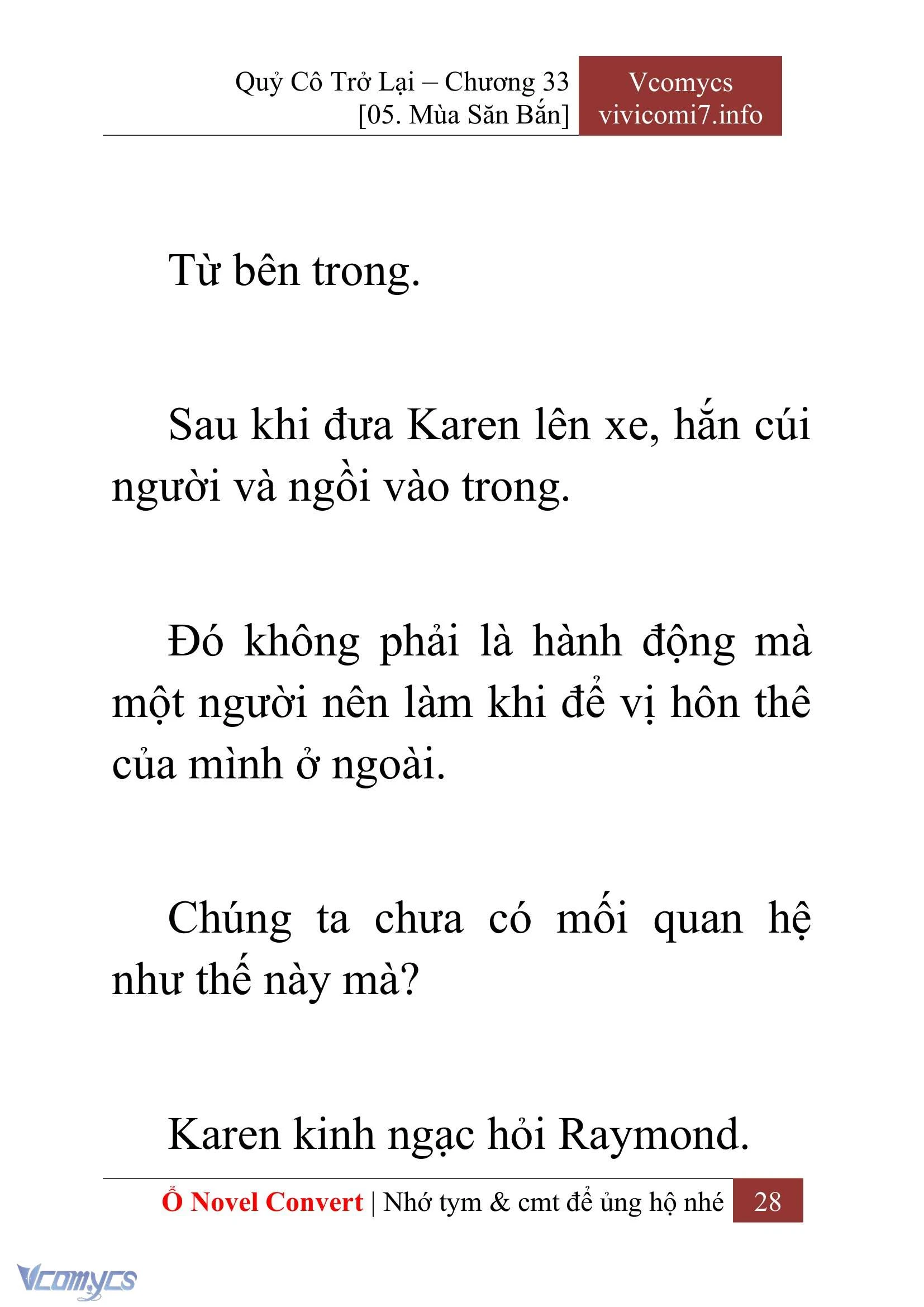[Novel] Quý Cô Trở Lại Chapter  33 - 30