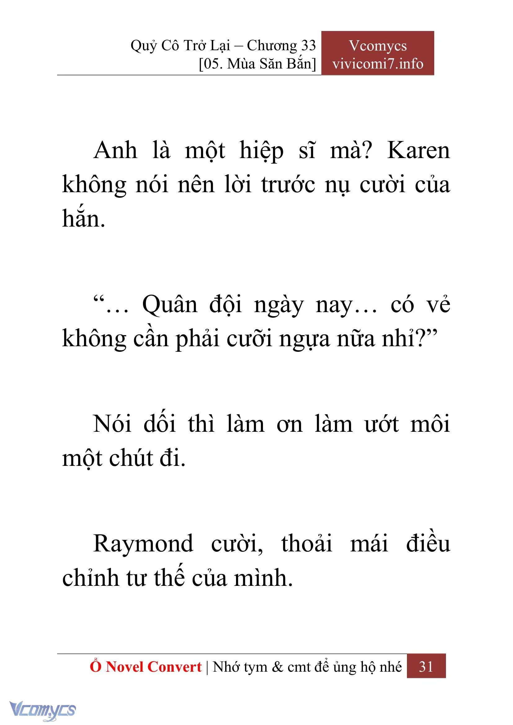 [Novel] Quý Cô Trở Lại Chapter  33 - 33