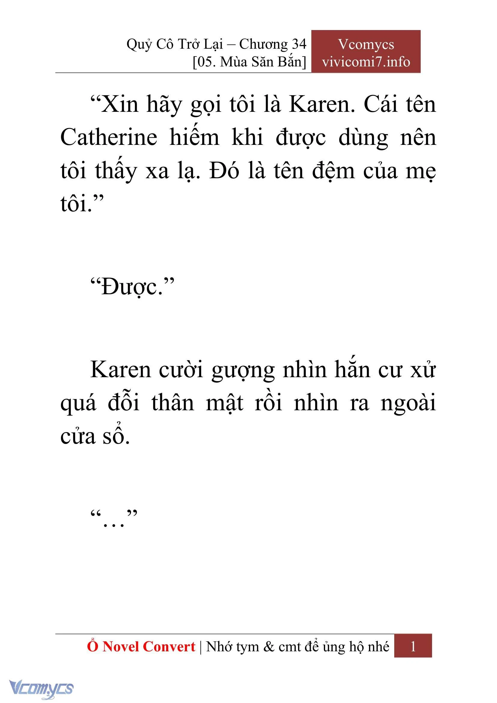 [Novel] Quý Cô Trở Lại Chapter  34 - 3