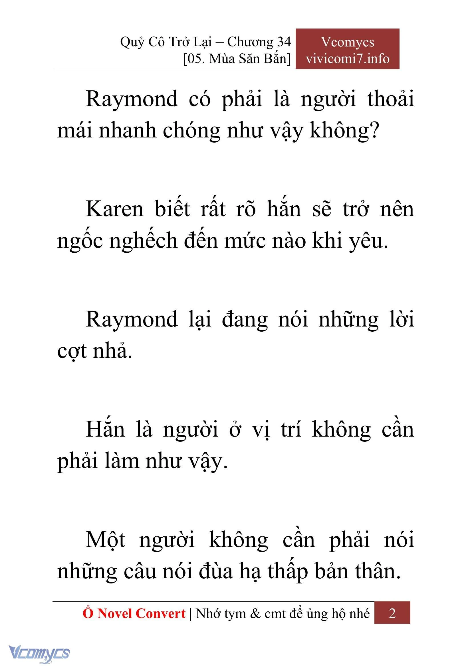 [Novel] Quý Cô Trở Lại Chapter  34 - 4