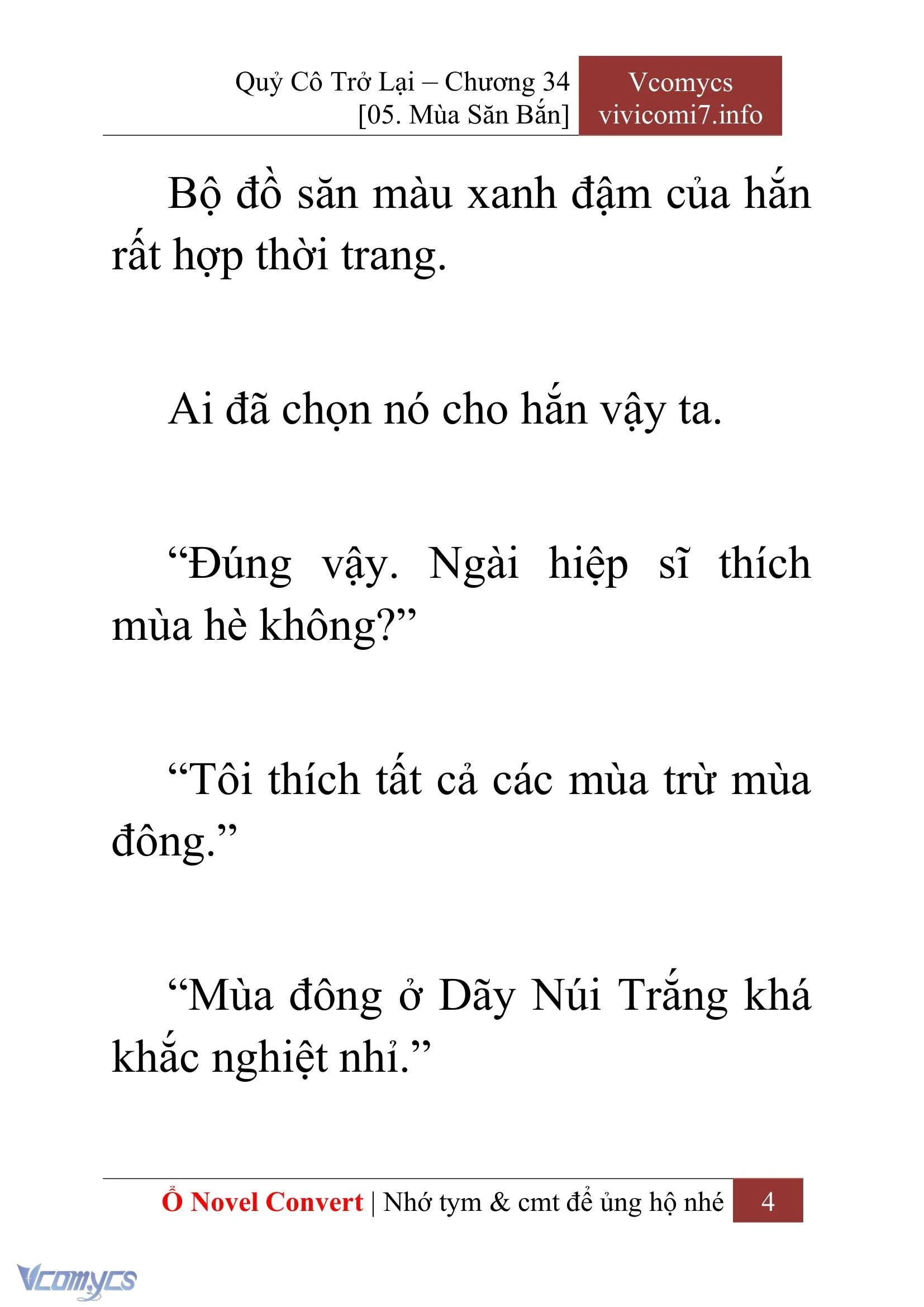 [Novel] Quý Cô Trở Lại Chapter  34 - 6