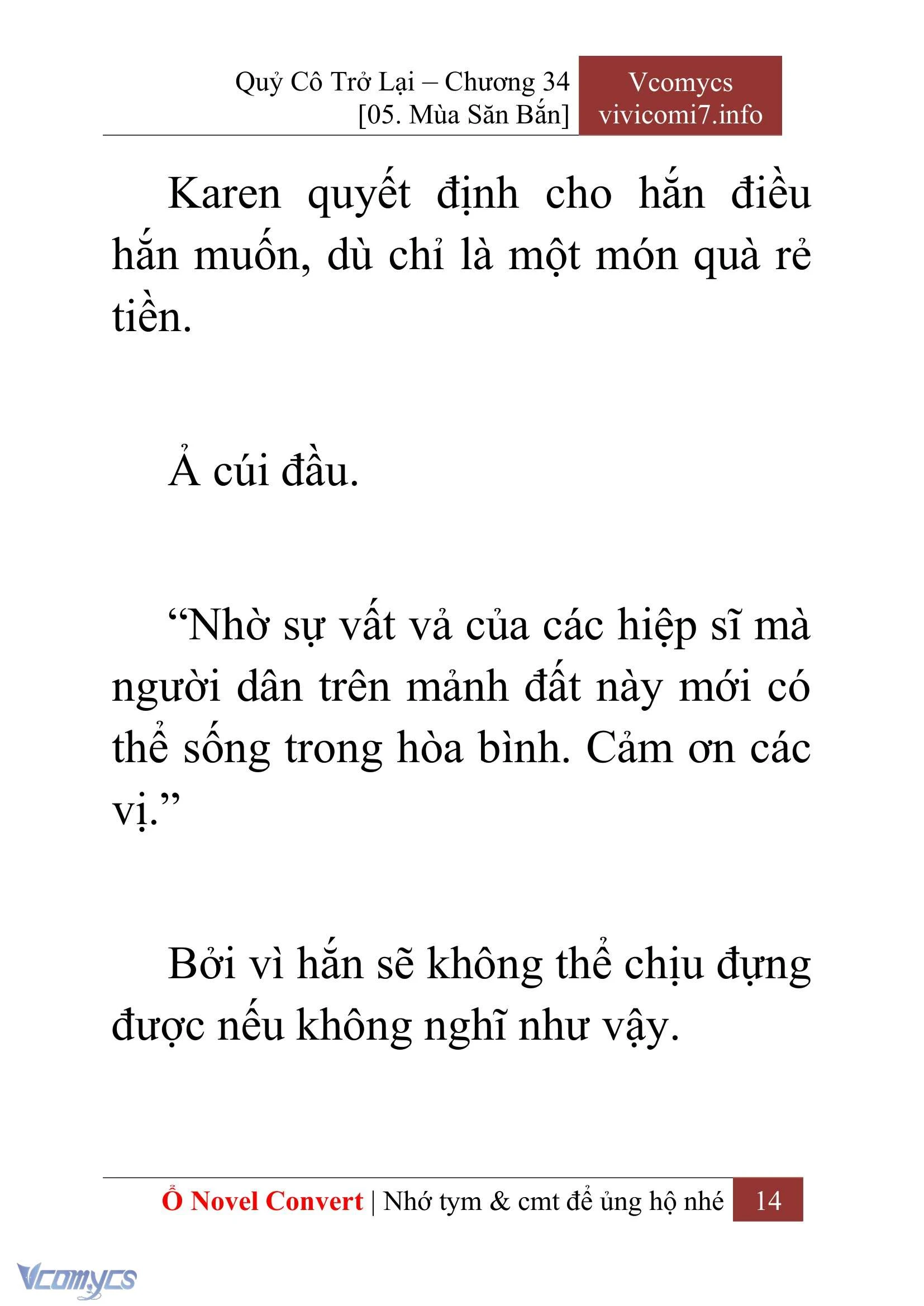 [Novel] Quý Cô Trở Lại Chapter  34 - 16