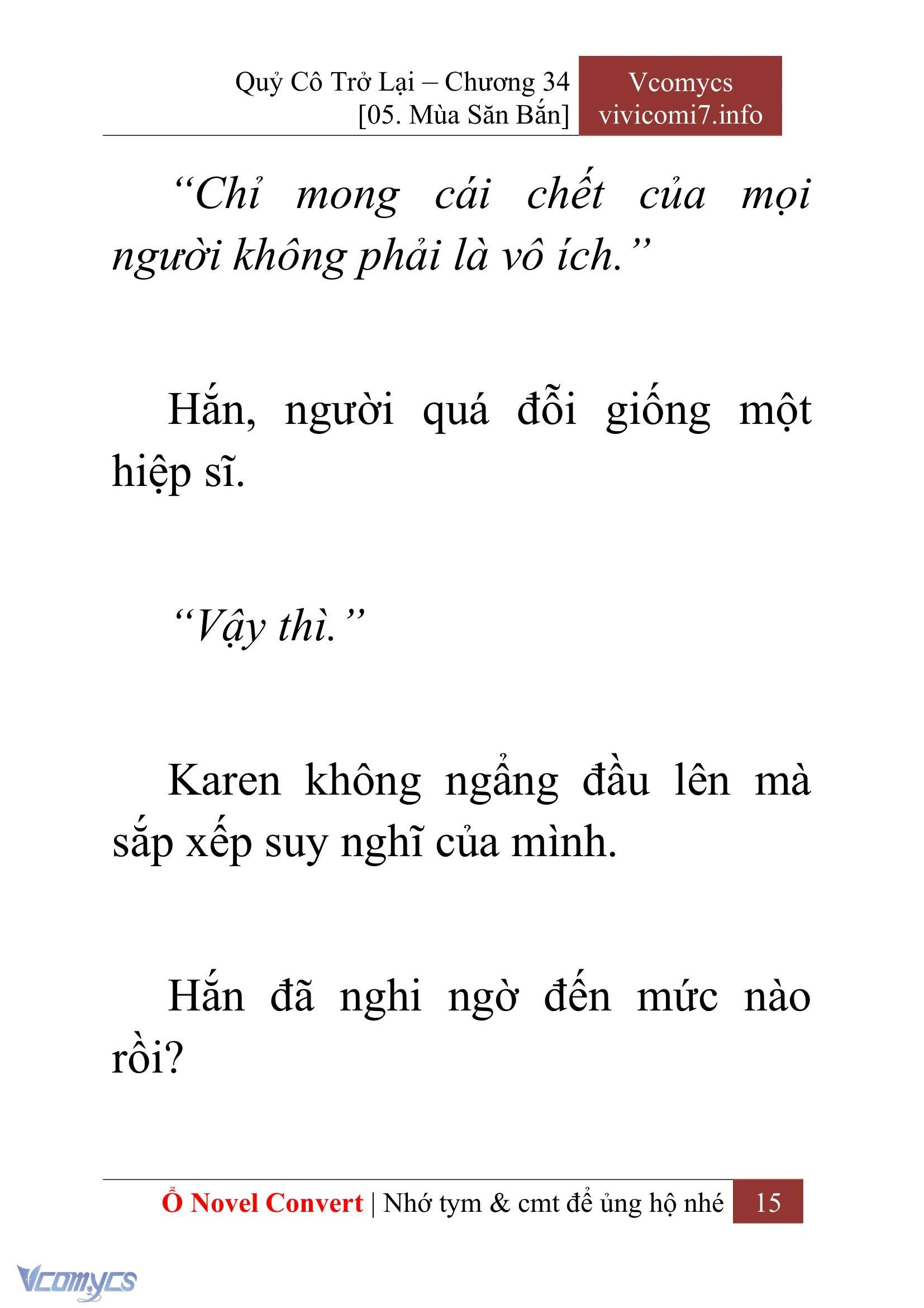 [Novel] Quý Cô Trở Lại Chapter  34 - 17