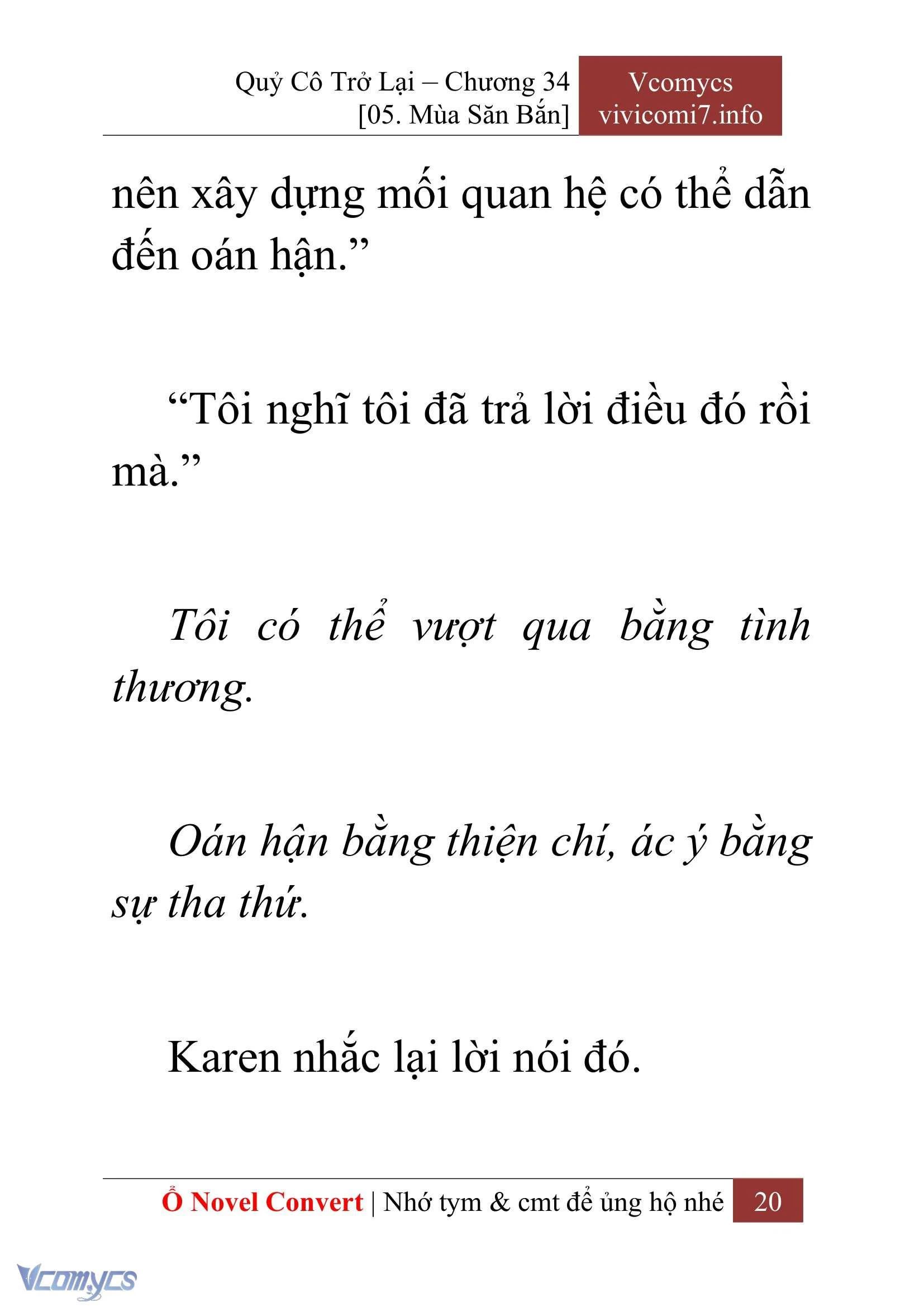 [Novel] Quý Cô Trở Lại Chapter  34 - 22