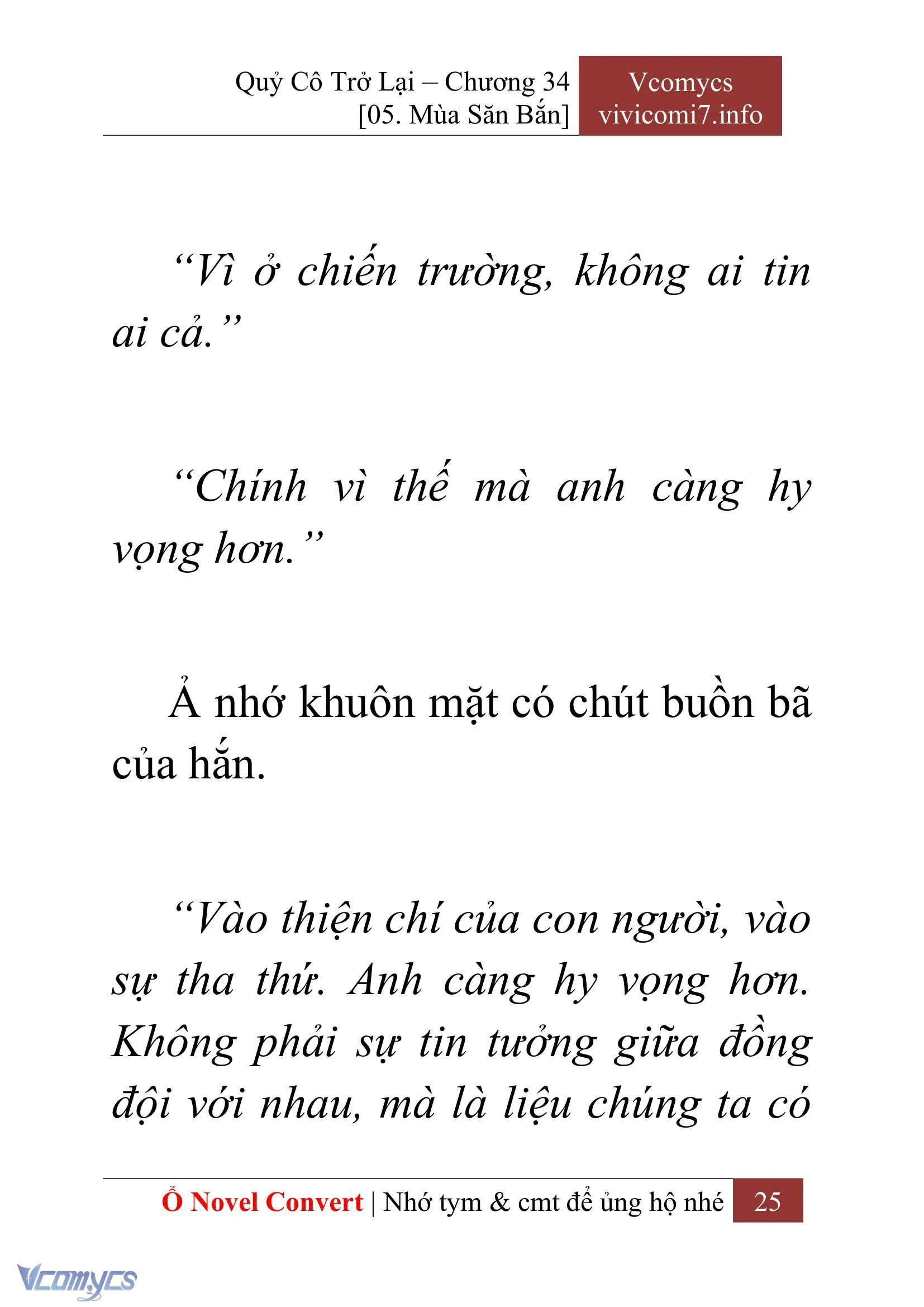 [Novel] Quý Cô Trở Lại Chapter  34 - 27