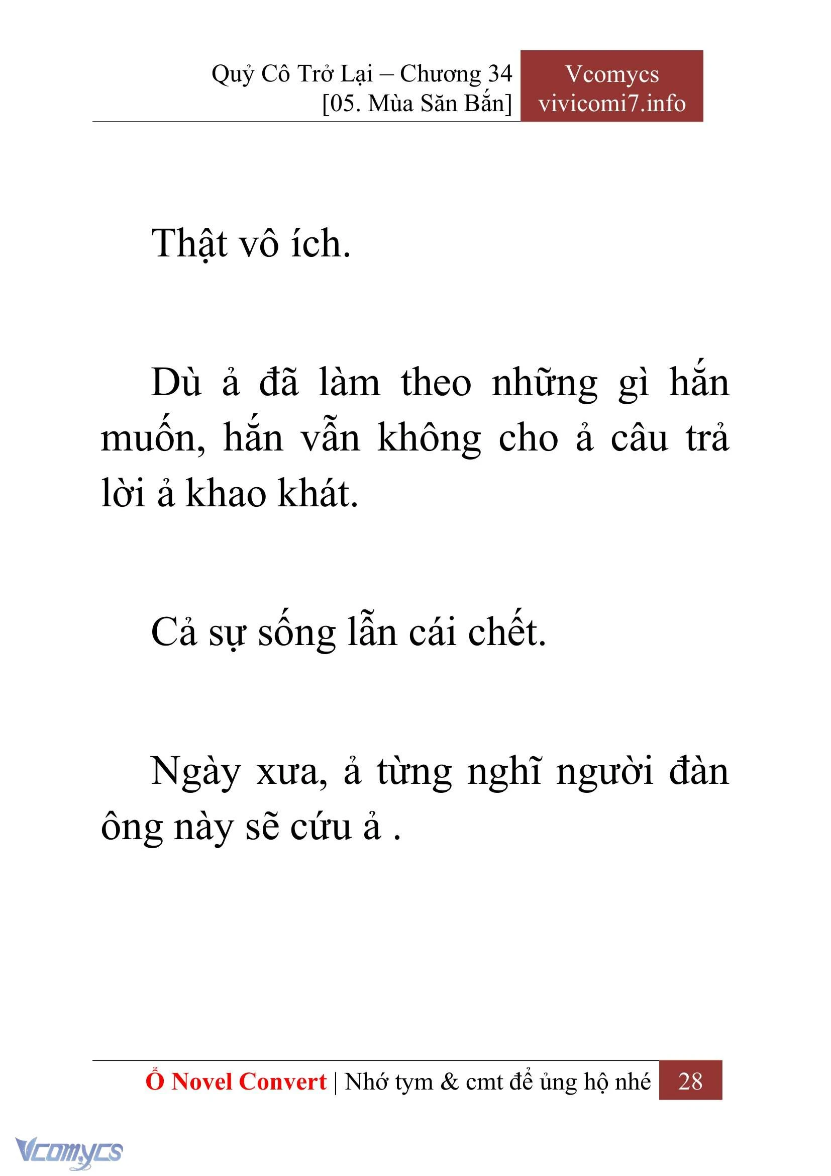 [Novel] Quý Cô Trở Lại Chapter  34 - 30