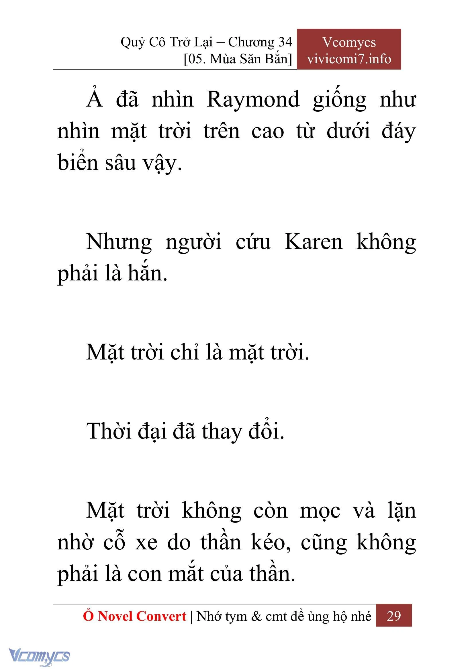 [Novel] Quý Cô Trở Lại Chapter  34 - 31