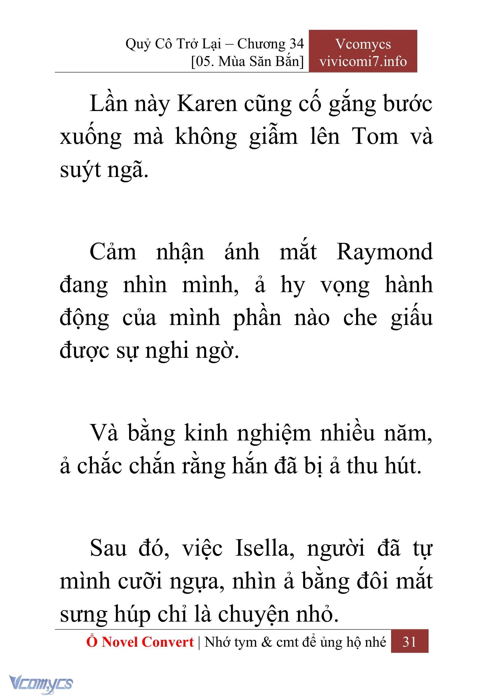 [Novel] Quý Cô Trở Lại Chapter  34 - 33