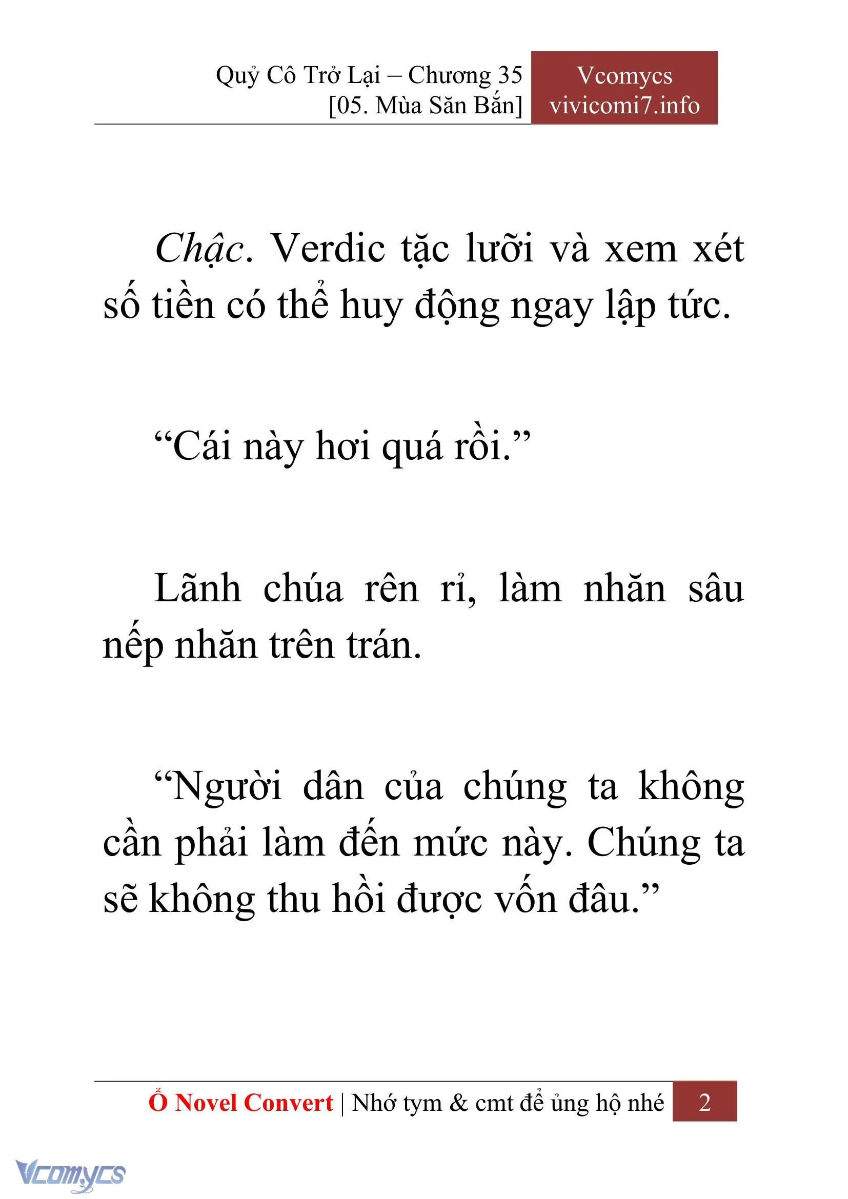 [Novel] Quý Cô Trở Lại Chapter  35 - 4