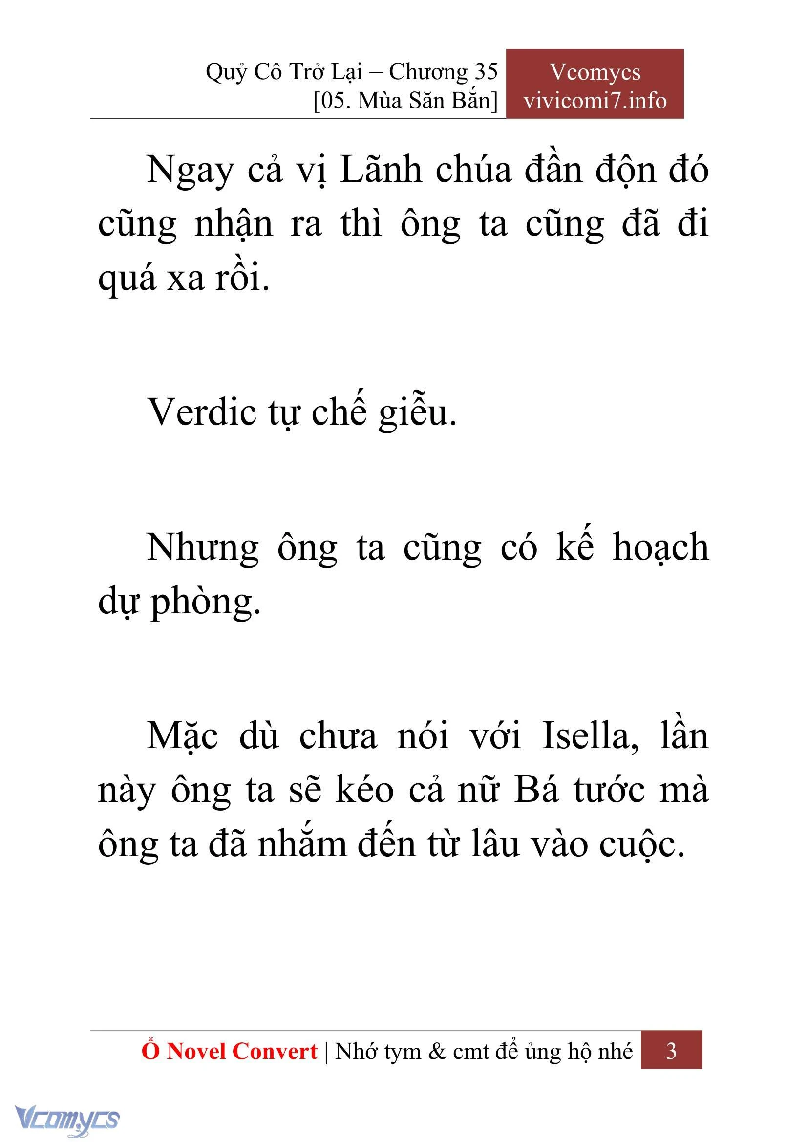 [Novel] Quý Cô Trở Lại Chapter  35 - 5