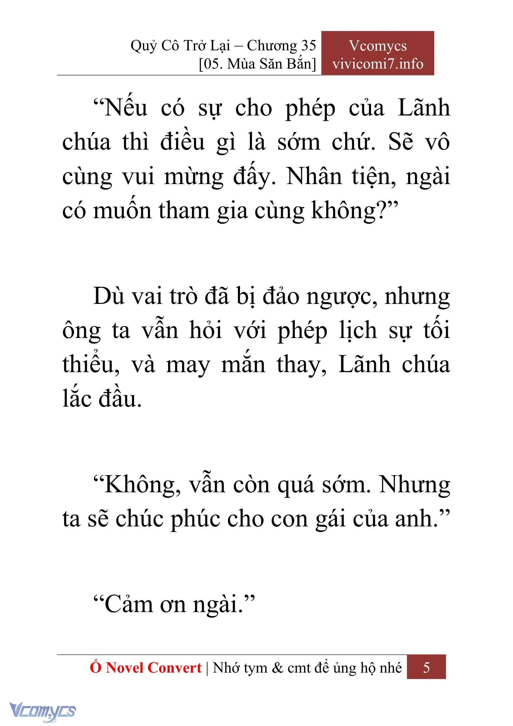 [Novel] Quý Cô Trở Lại Chapter  35 - 7