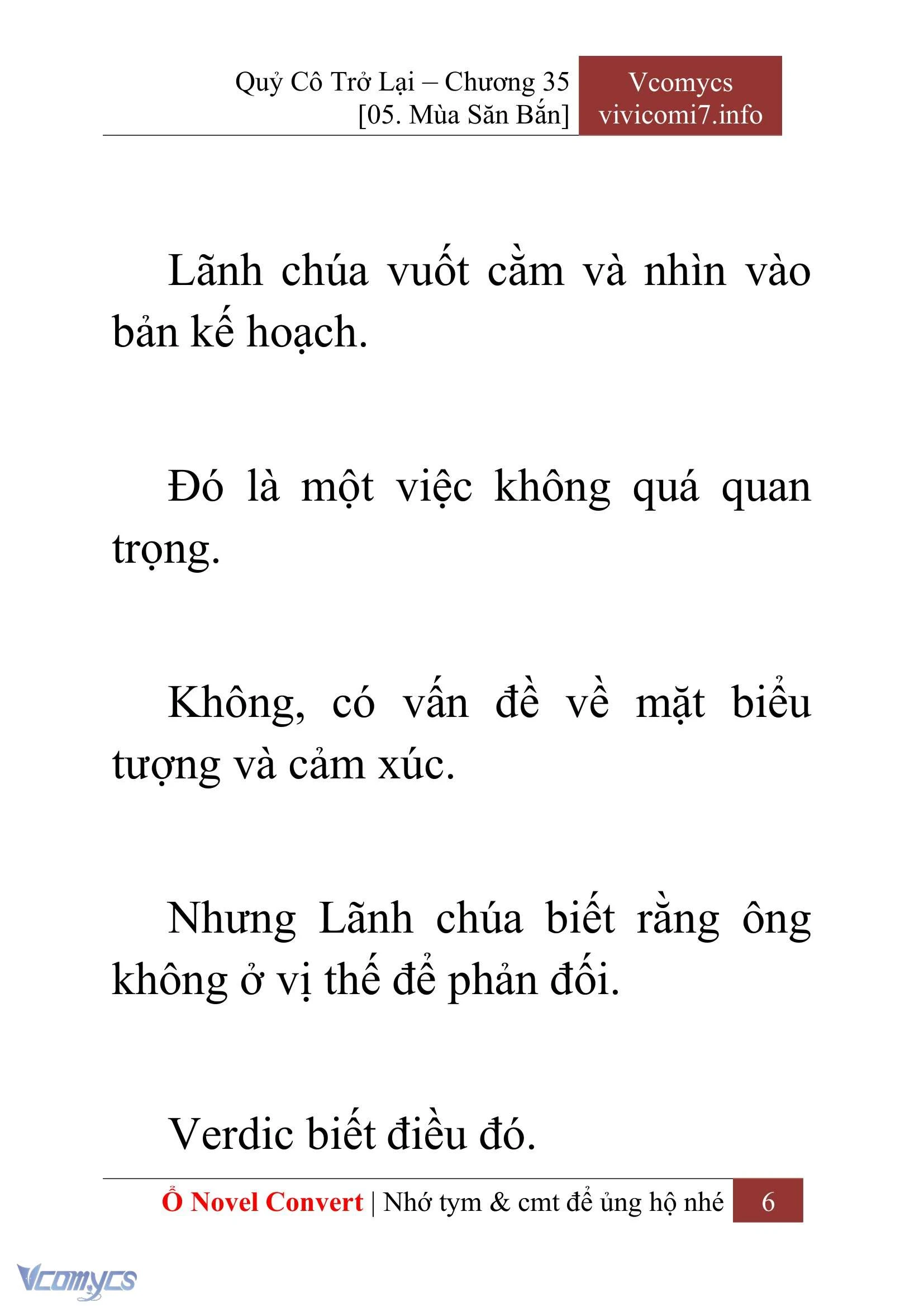 [Novel] Quý Cô Trở Lại Chapter  35 - 8