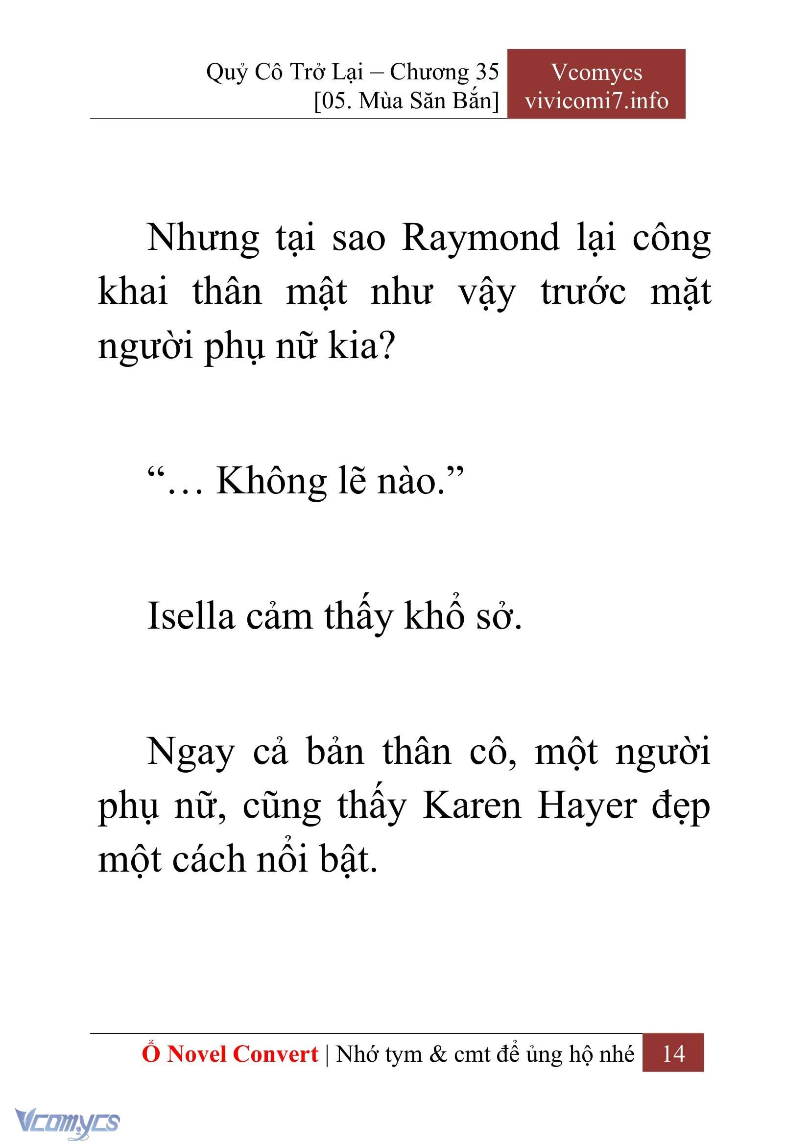 [Novel] Quý Cô Trở Lại Chapter  35 - 16