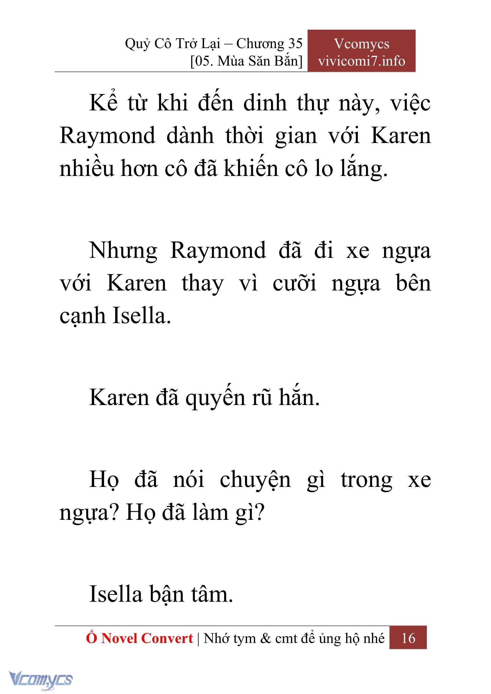 [Novel] Quý Cô Trở Lại Chapter  35 - 18