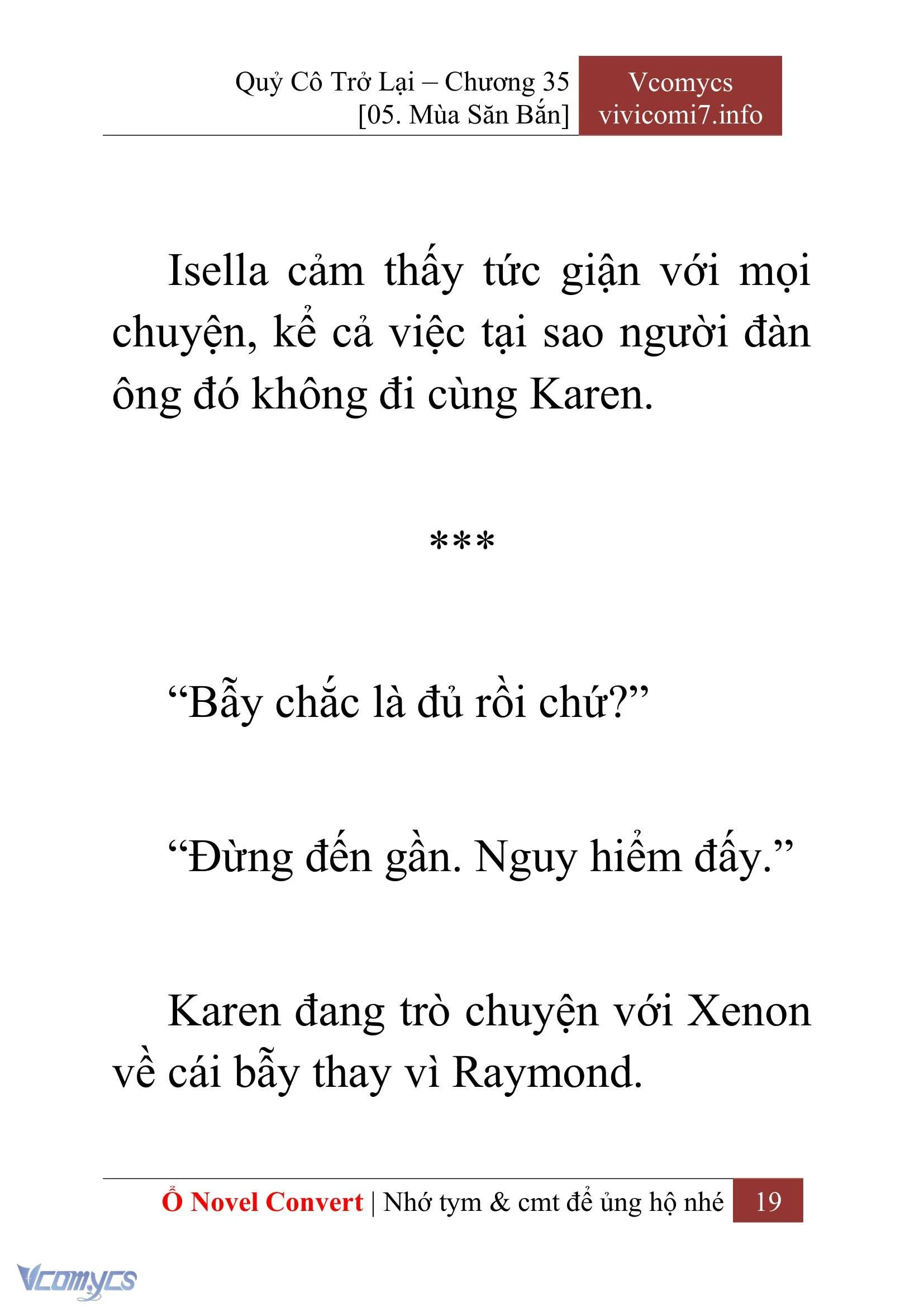 [Novel] Quý Cô Trở Lại Chapter  35 - 21