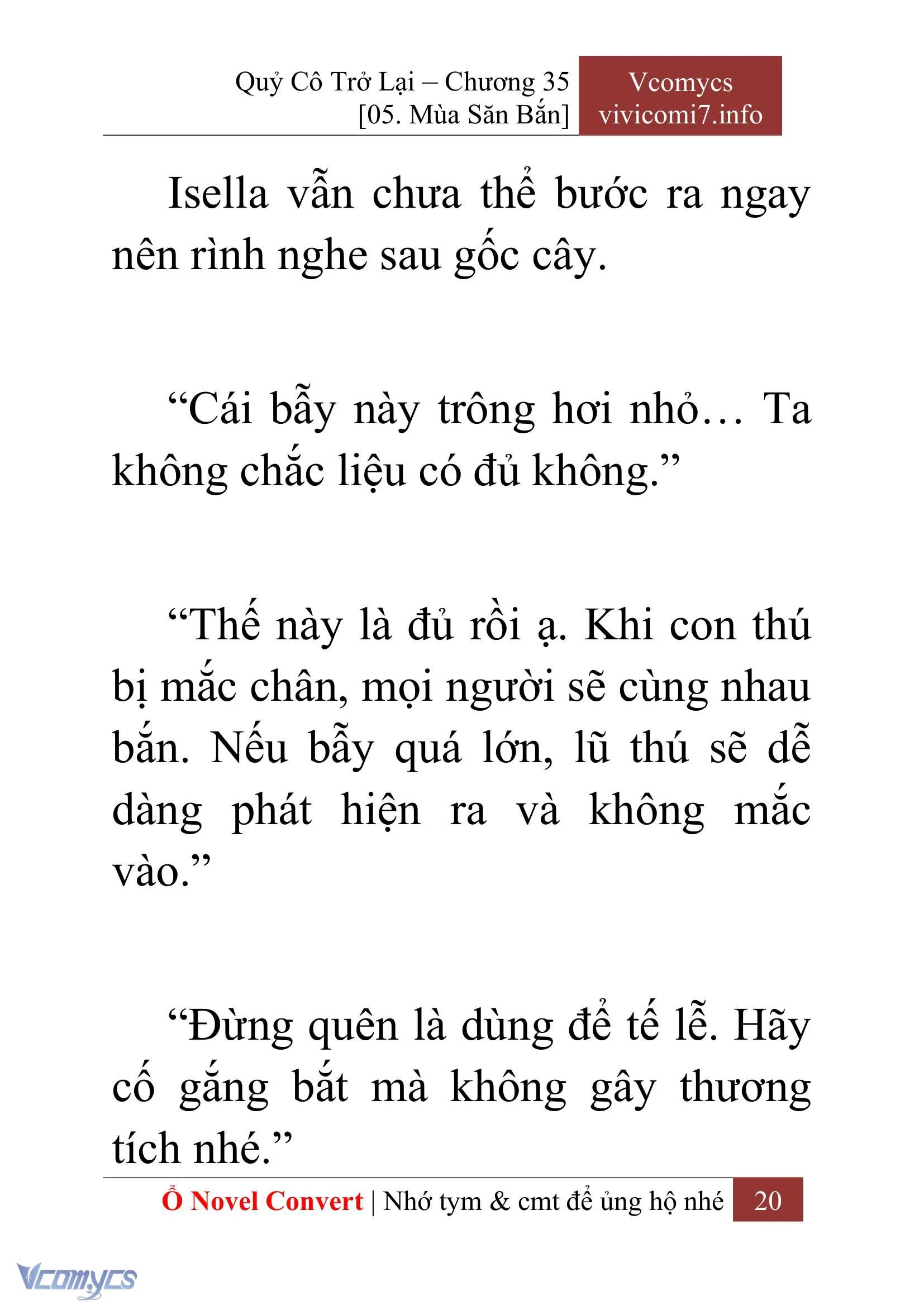 [Novel] Quý Cô Trở Lại Chapter  35 - 22