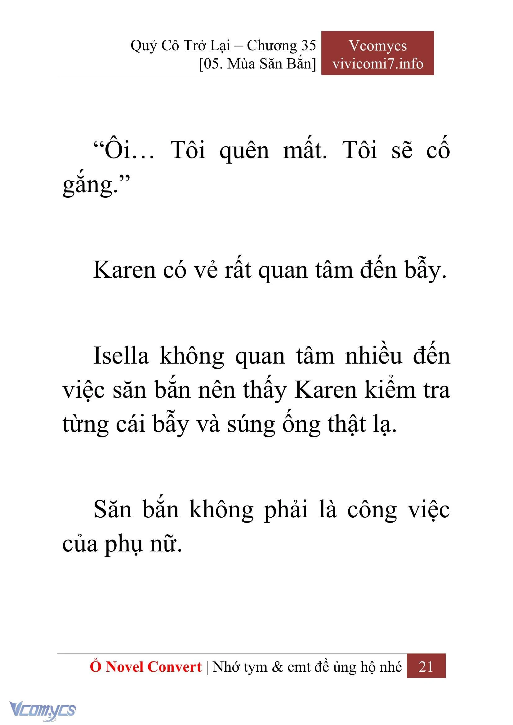 [Novel] Quý Cô Trở Lại Chapter  35 - 23