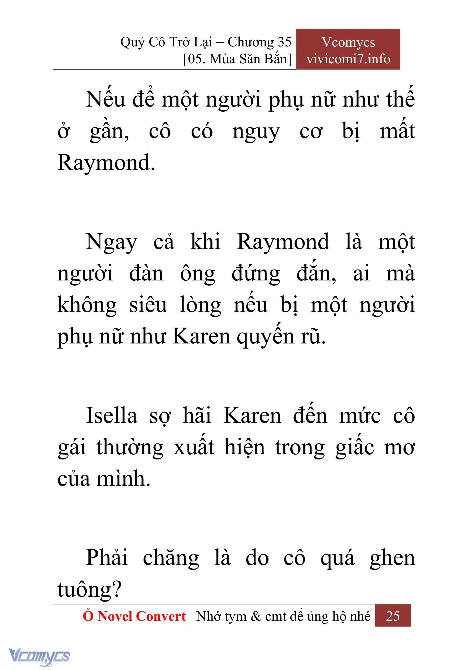 [Novel] Quý Cô Trở Lại Chapter  35 - 27