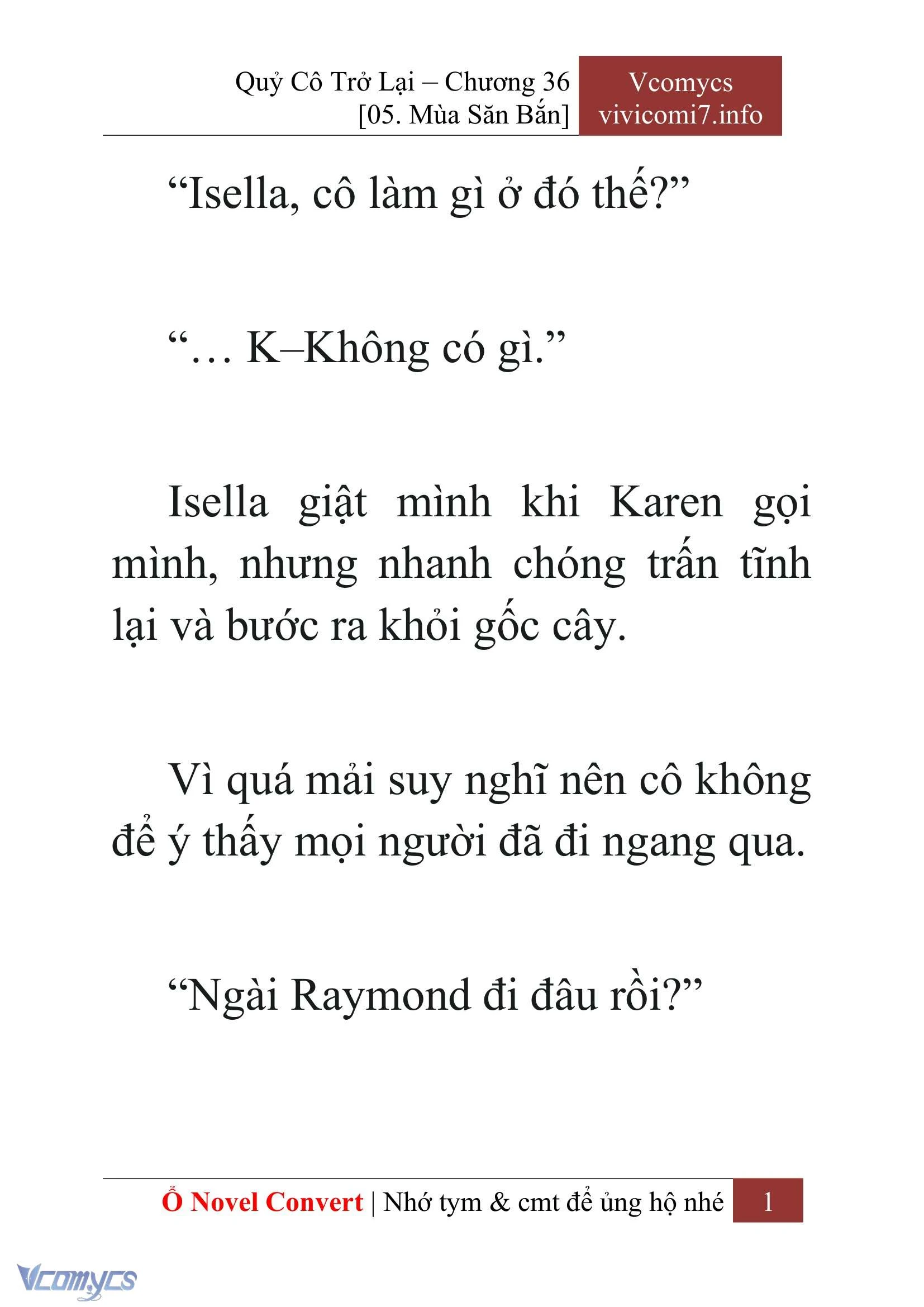 [Novel] Quý Cô Trở Lại Chapter  36 - 3