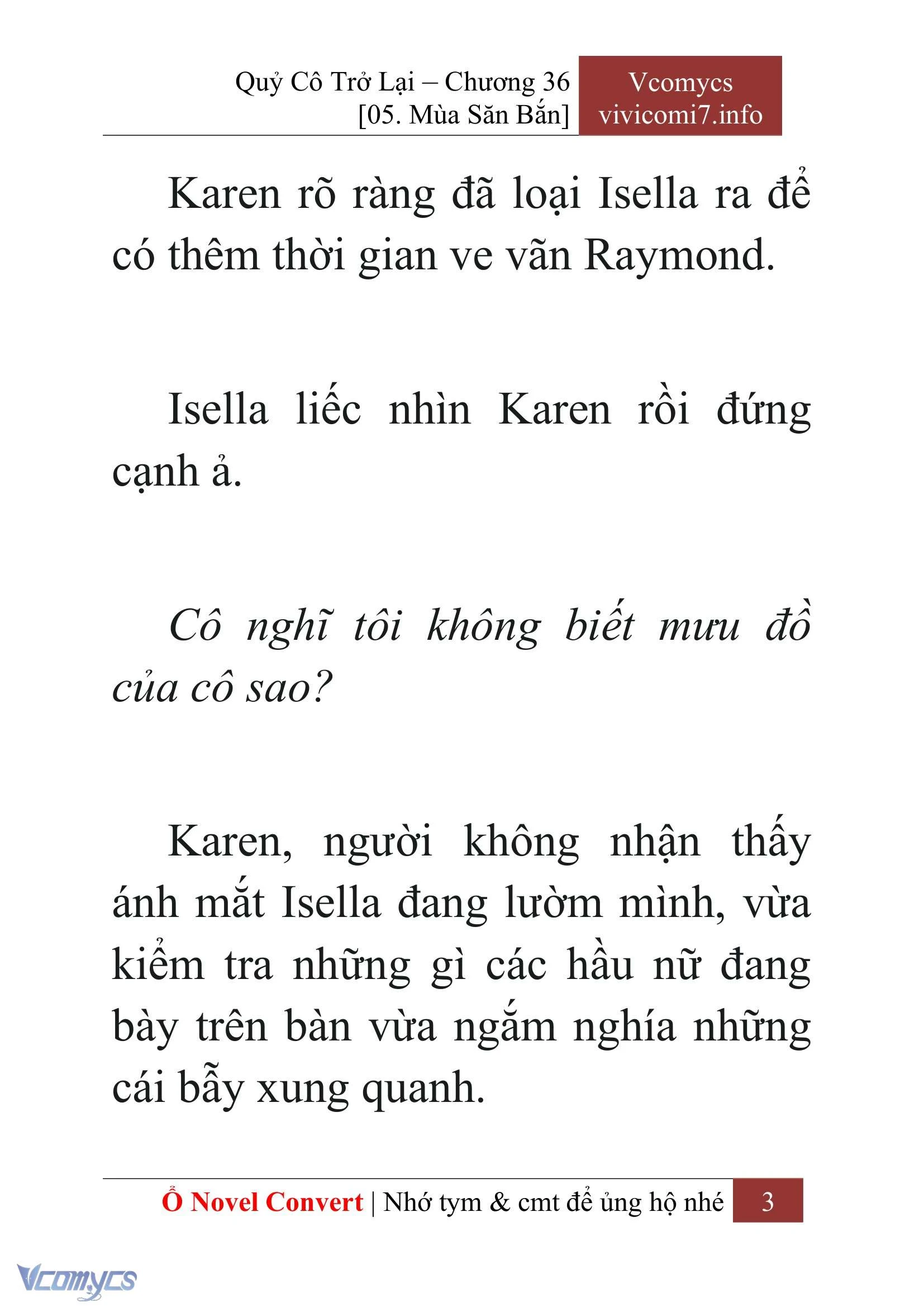 [Novel] Quý Cô Trở Lại Chapter  36 - 5