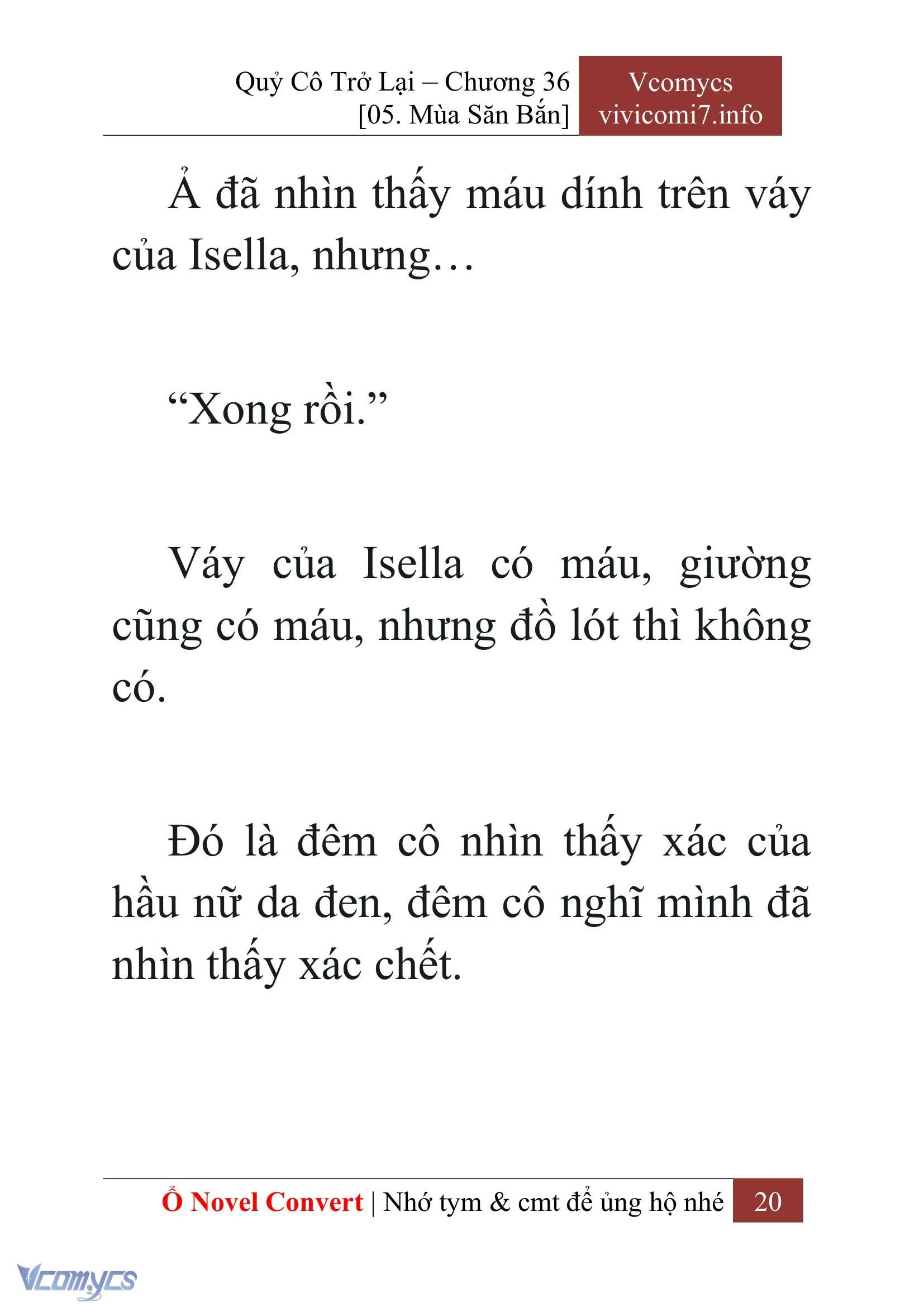 [Novel] Quý Cô Trở Lại Chapter  36 - 22